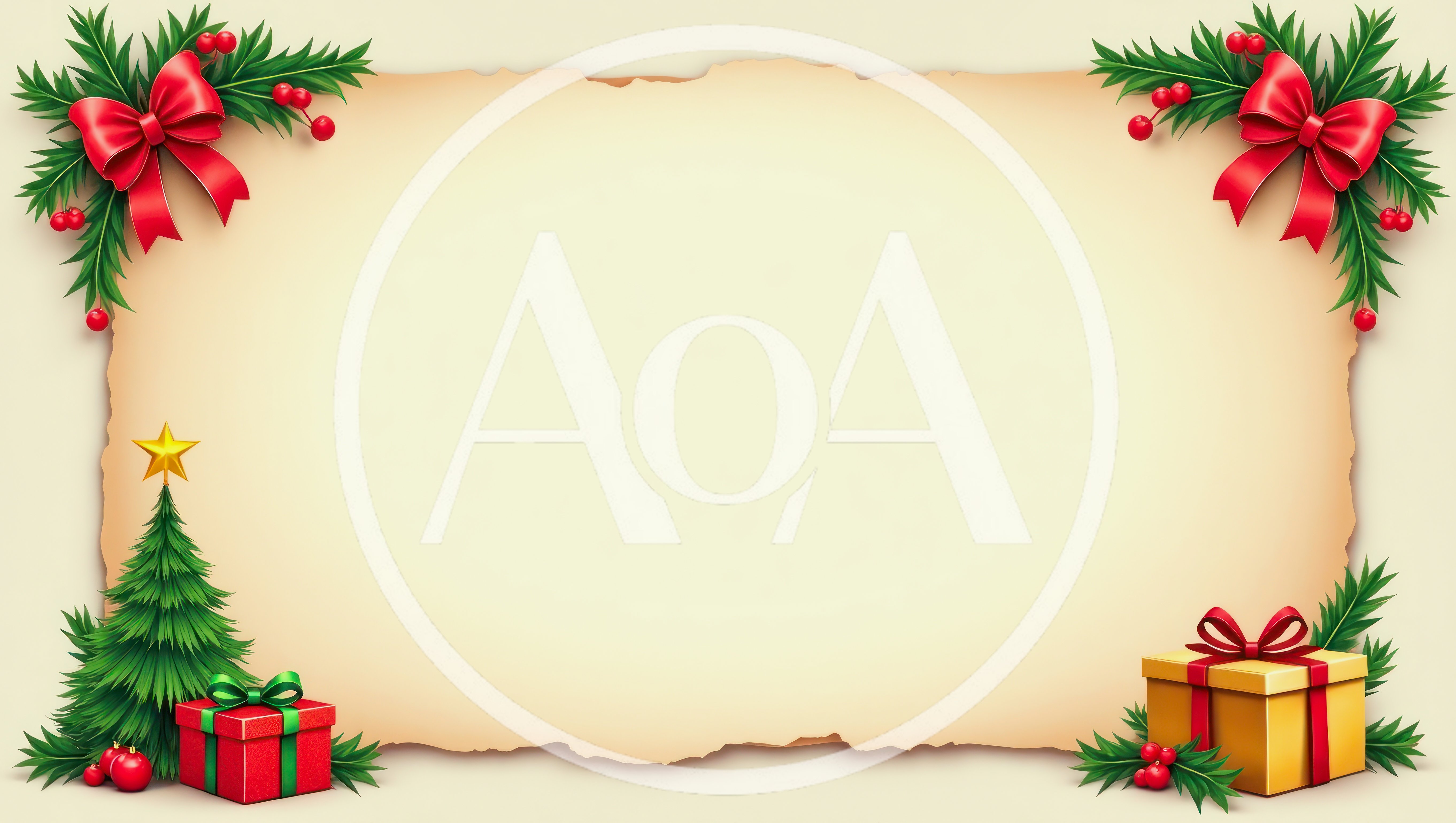Christmas Holiday Greeting Card Background With Decorations