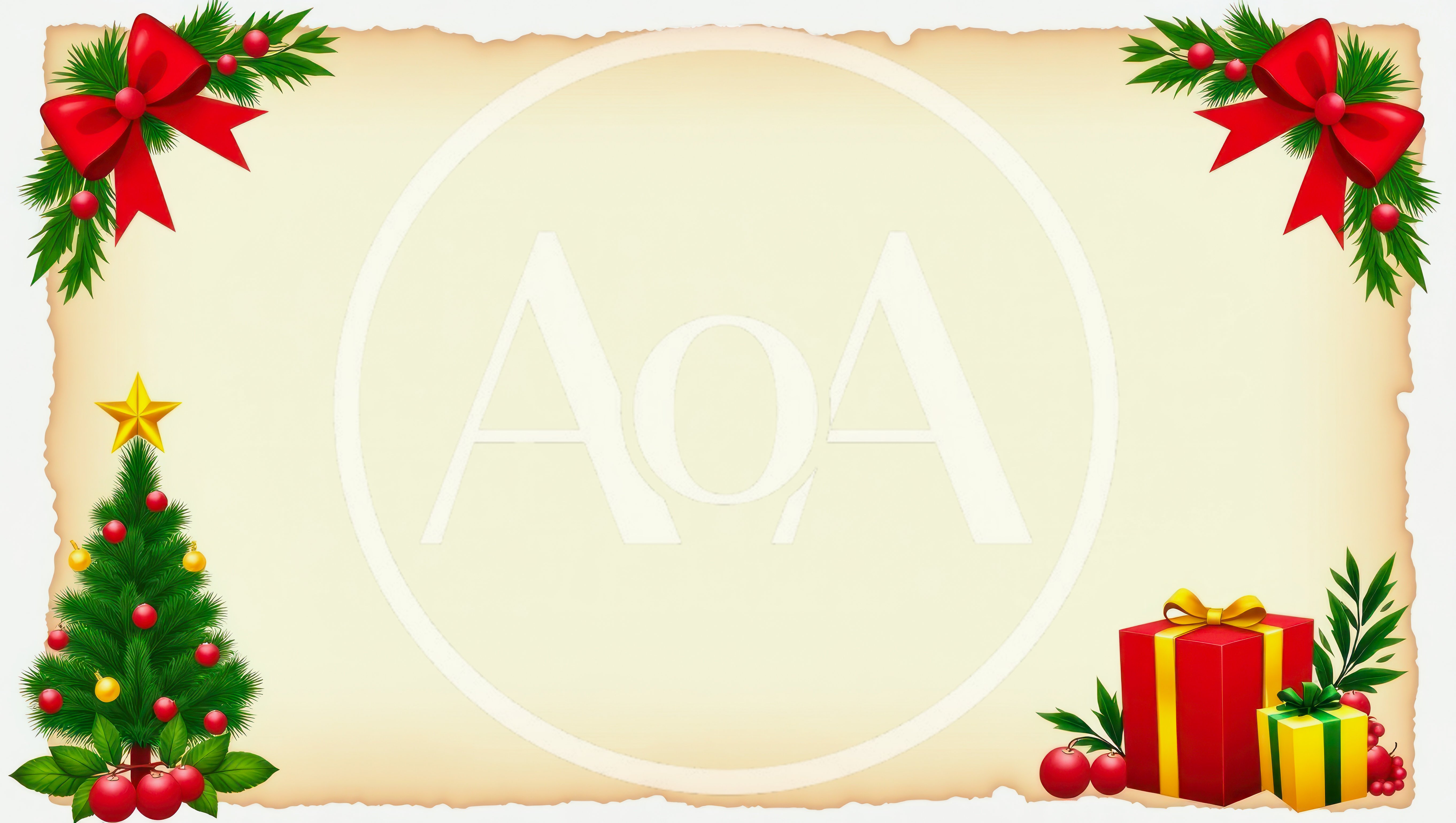 Christmas Holiday Background With Tree And Gifts
