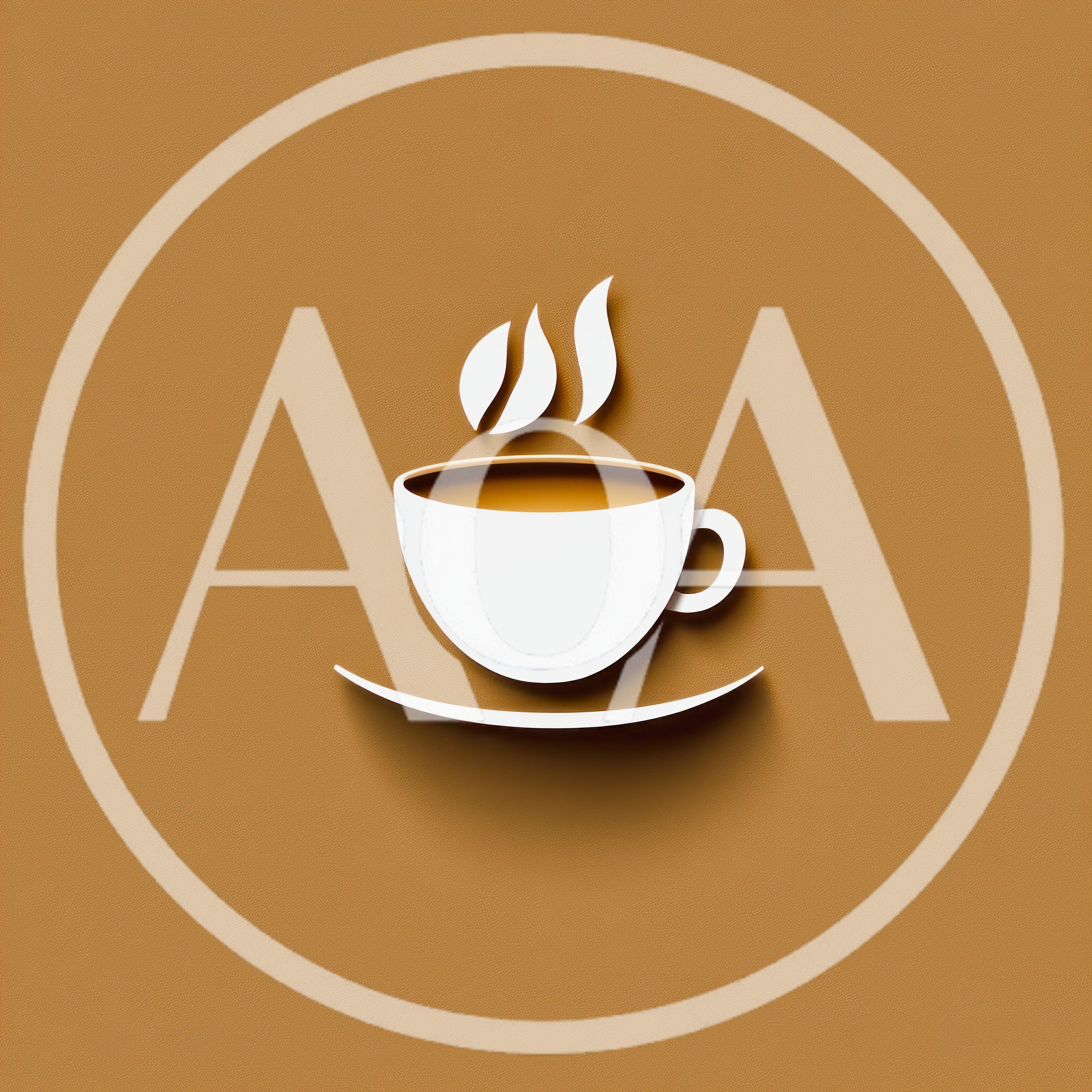 Minimalist Coffee Cup Icon With Steam