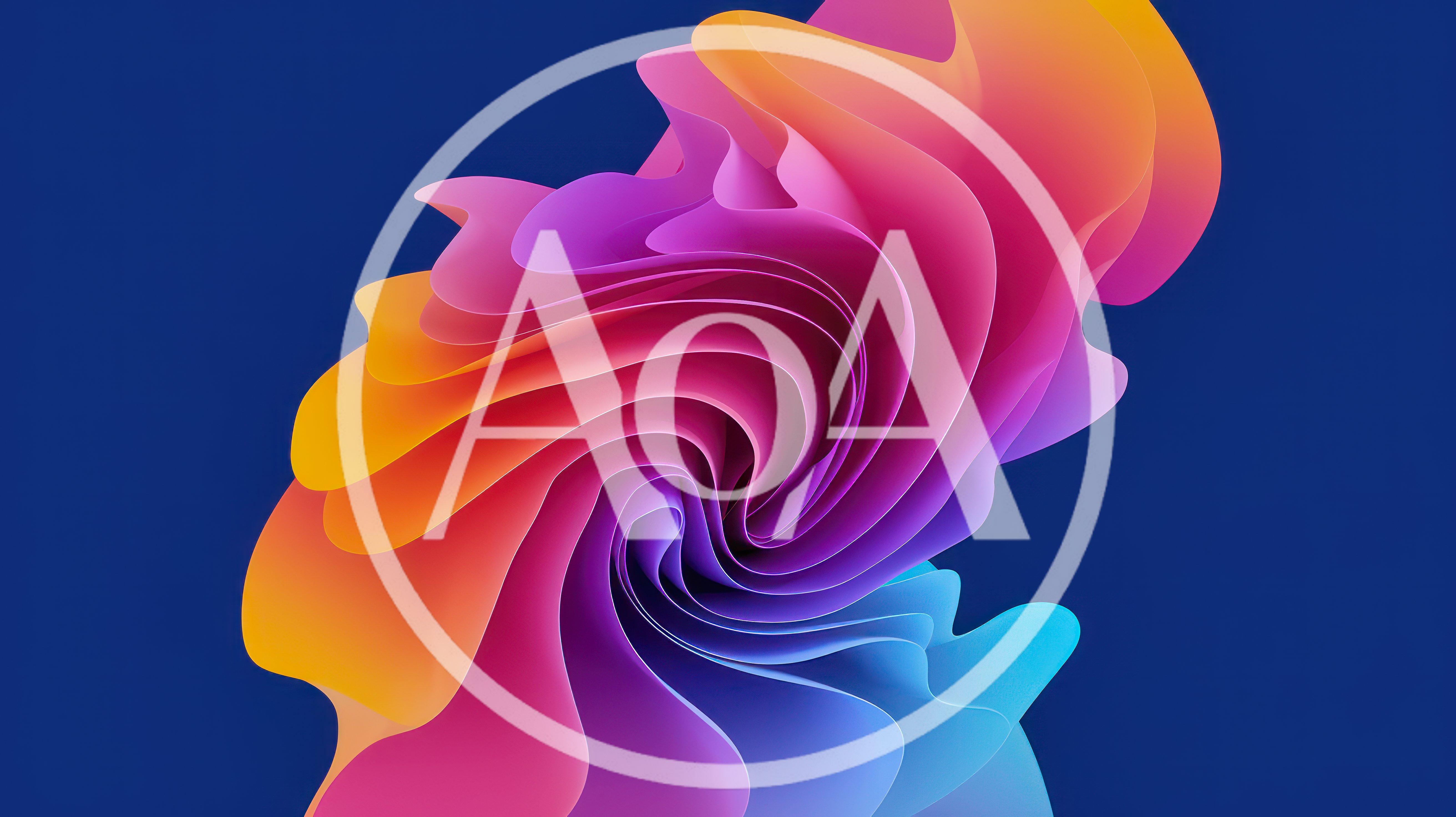 Abstract Swirling Colorful Fluid Wave Background
