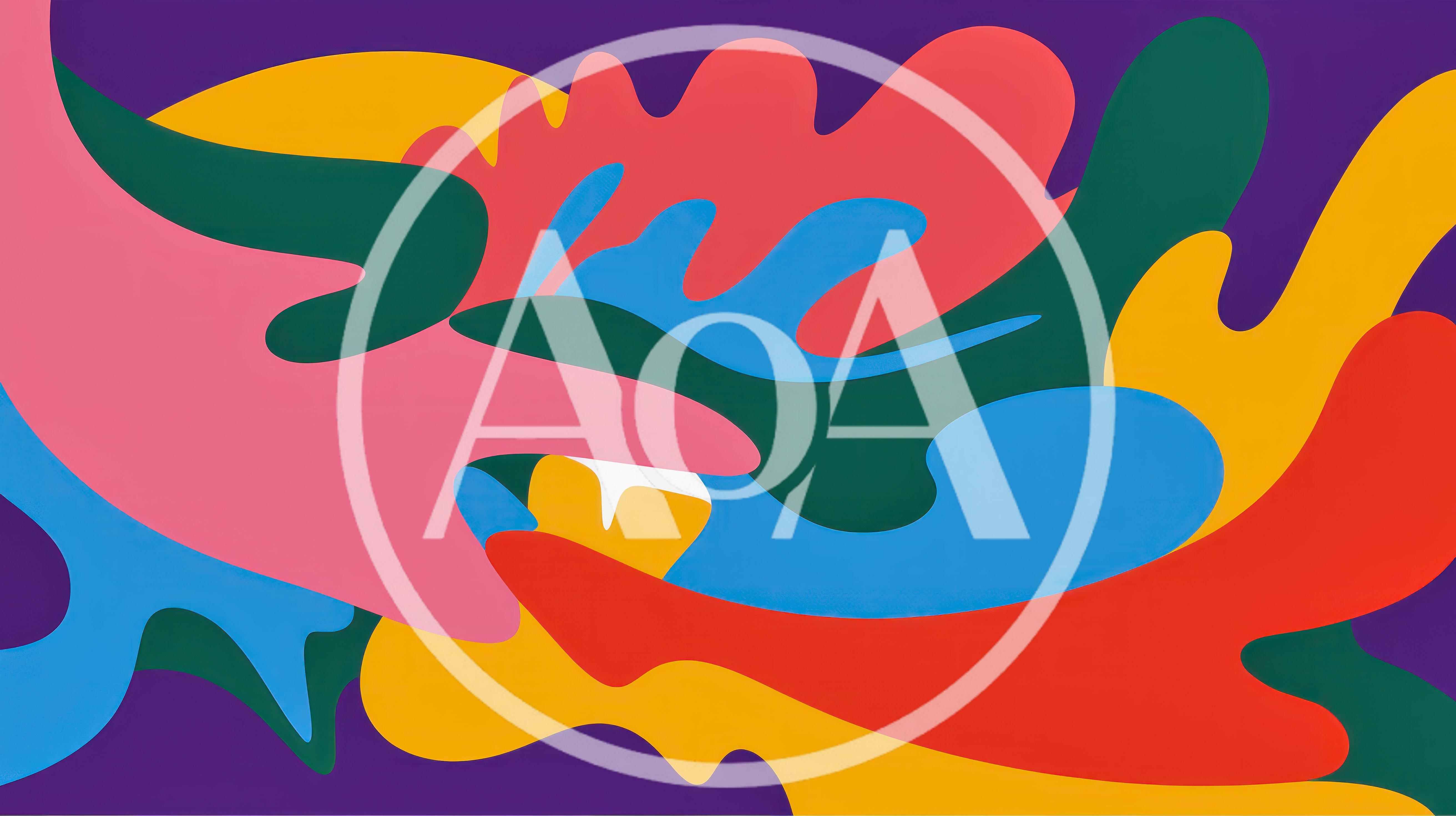 Abstract Colorful Organic Shapes Background