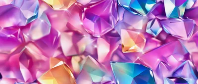 Abstract Background Of Shimmering Multicolored Gemstones