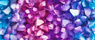 Abstract Background Of Vibrant Polished Gemstones