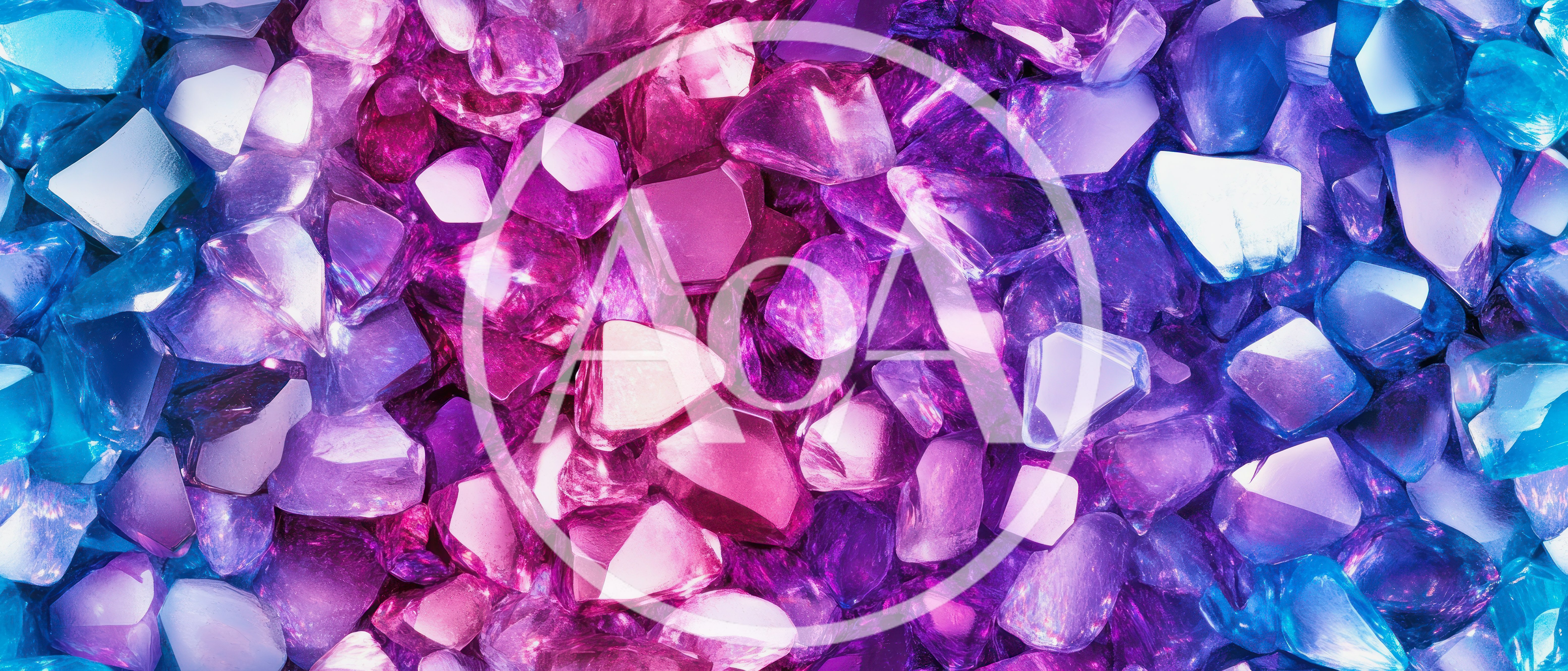 Abstract Background Of Vibrant Polished Gemstones