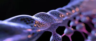 Abstract 3D DNA Helix Structure Animation