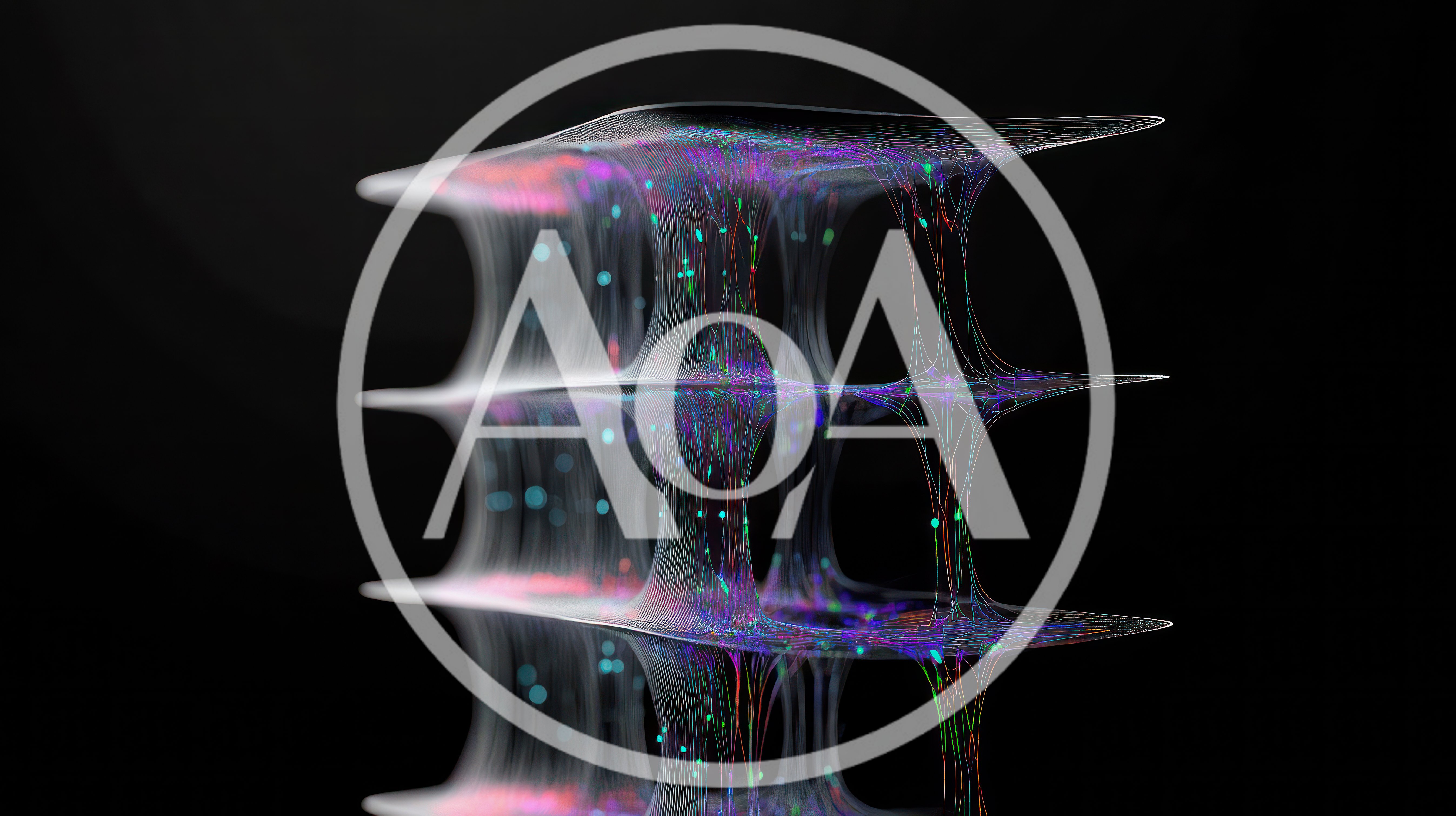 Abstract 3D Visualization Of Cellular Network Structure