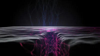 Abstract Digital Neural Network Data Flow Visualization