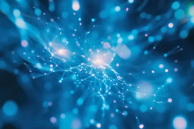 Abstract Neural Network Connection Visualization