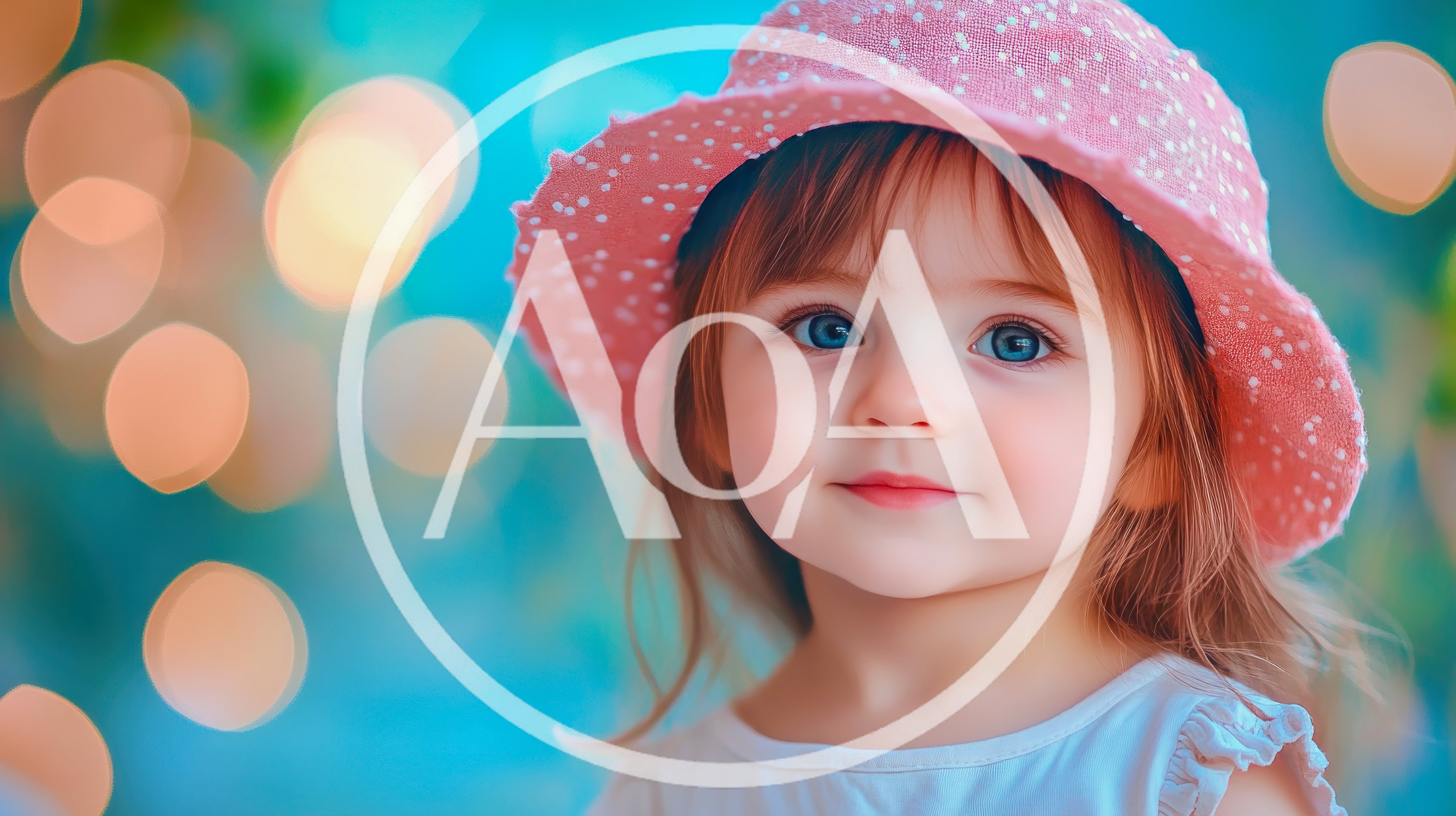 Portrait Of A Young Girl Wearing A Pink Hat