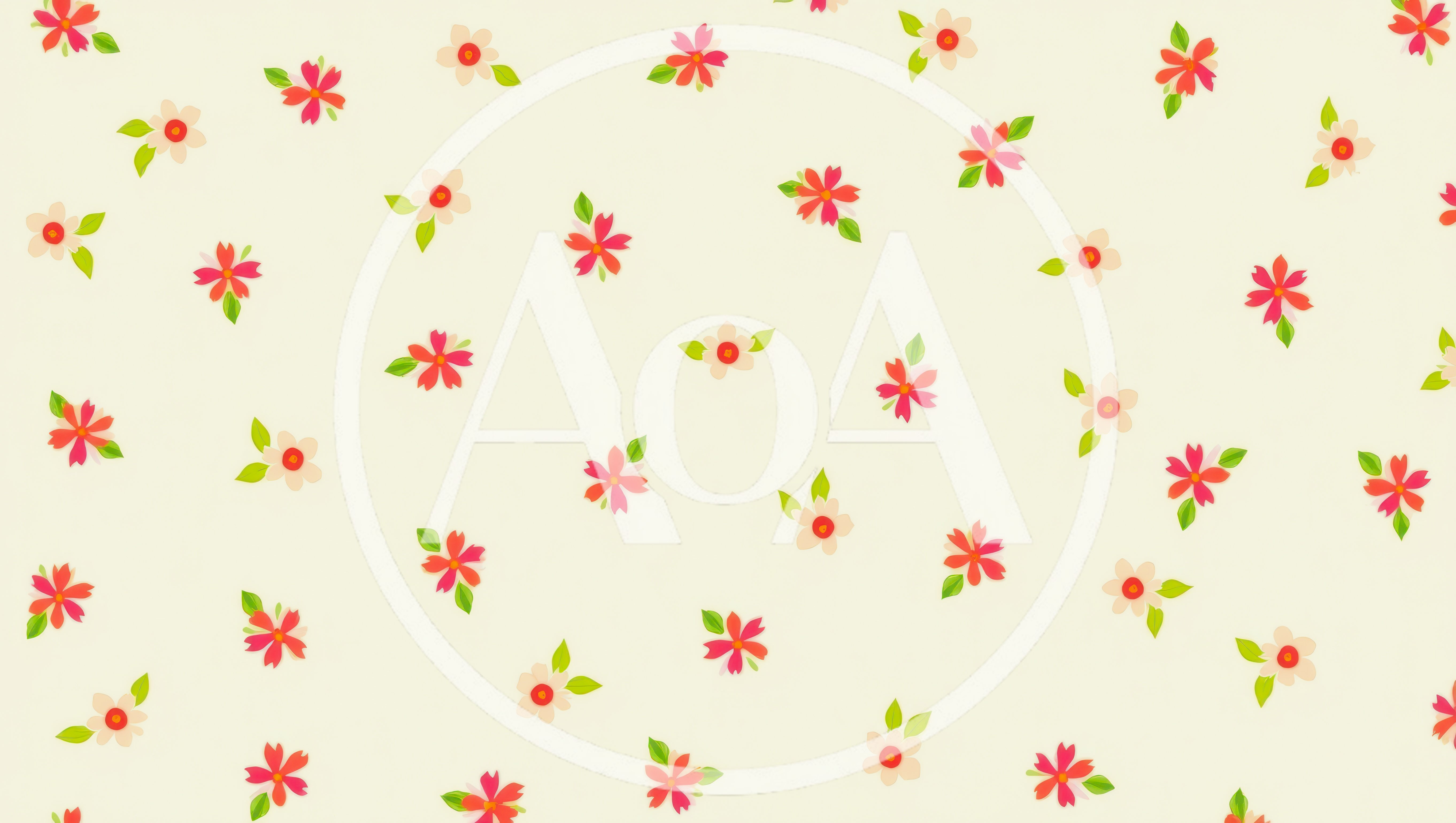 Seamless Floral Pattern With Red And White Flowers