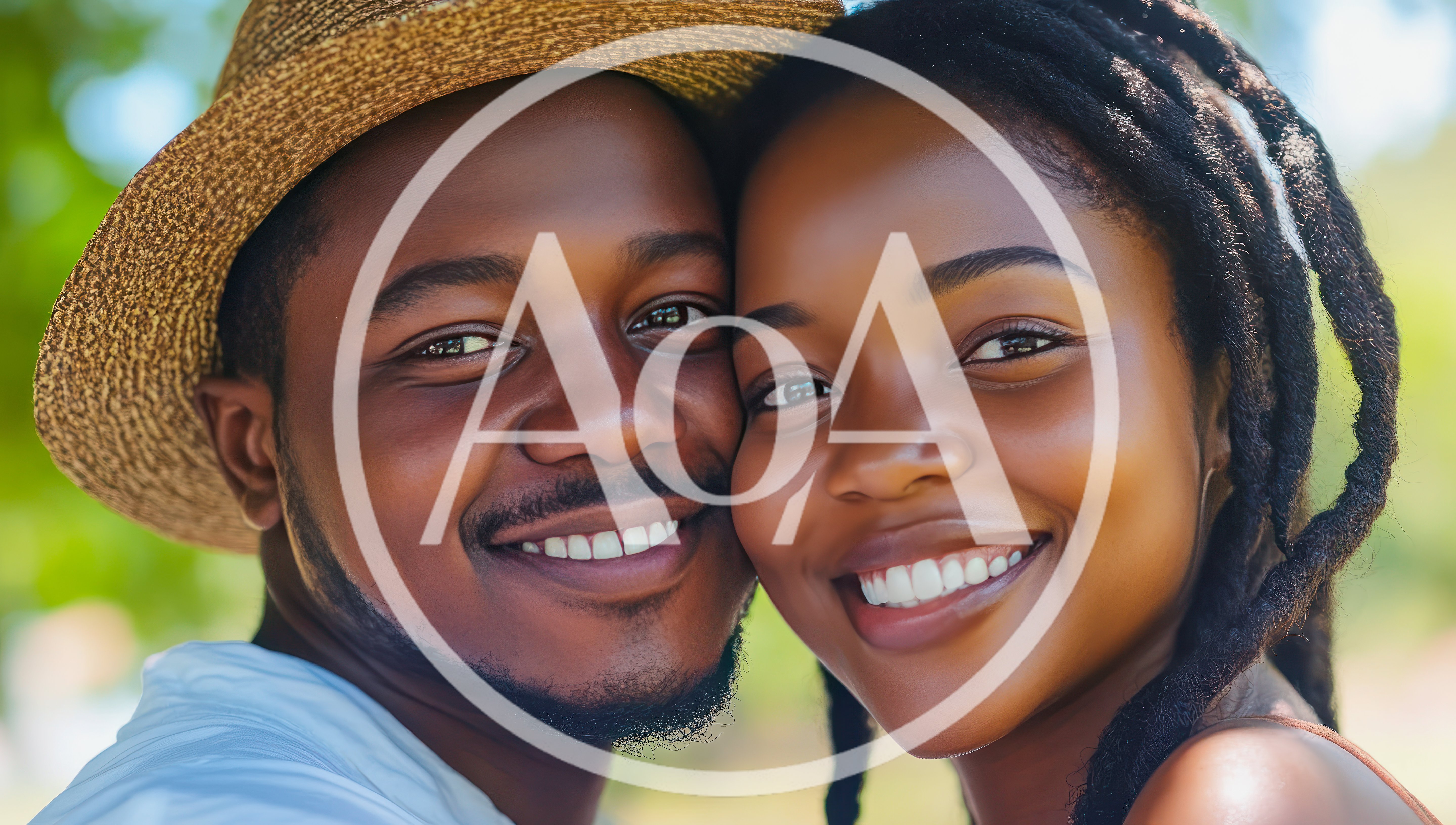 Close Up Portrait Of A Happy Young Couple