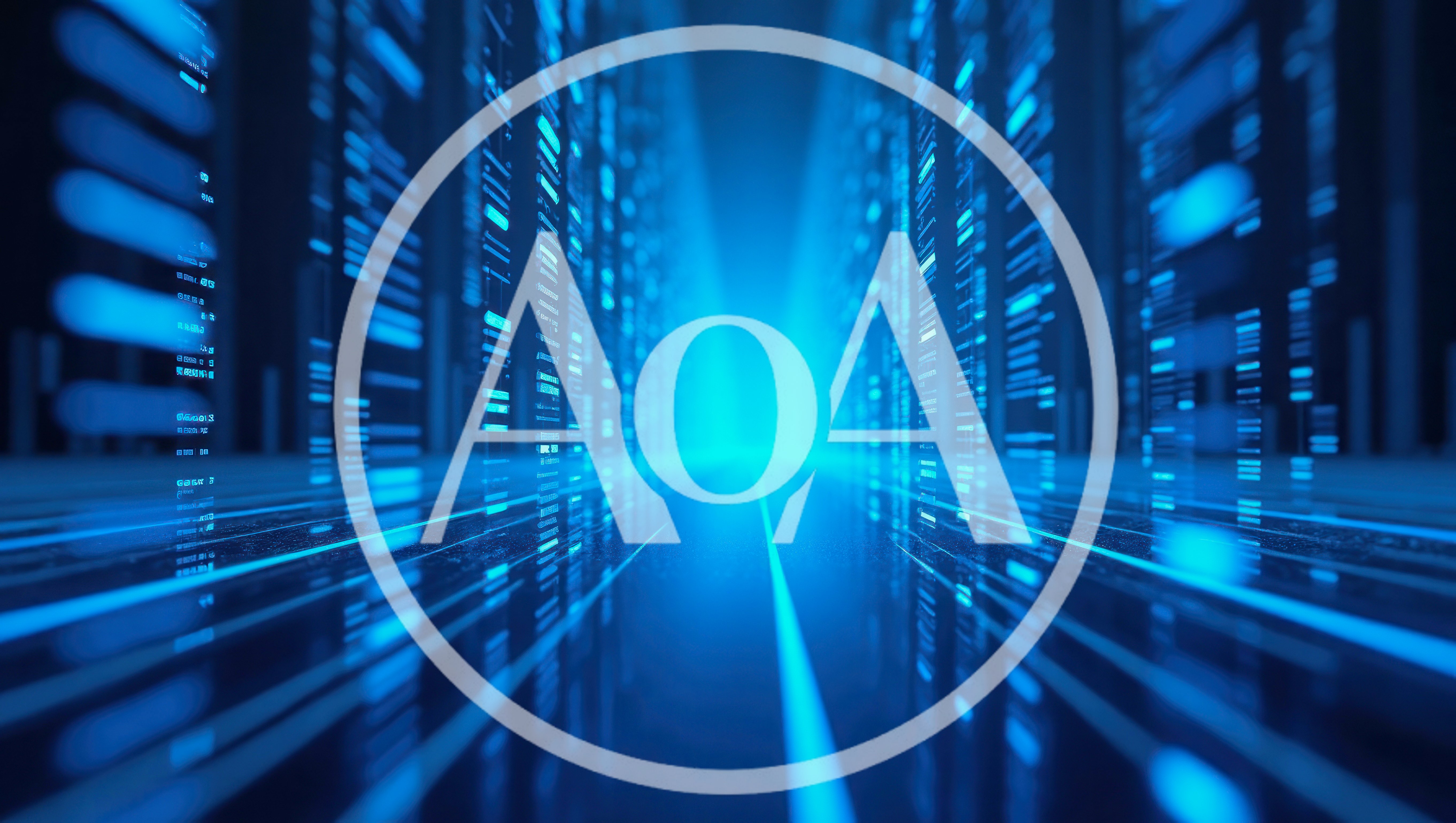 Abstract Digital Data Stream Tunnel Background