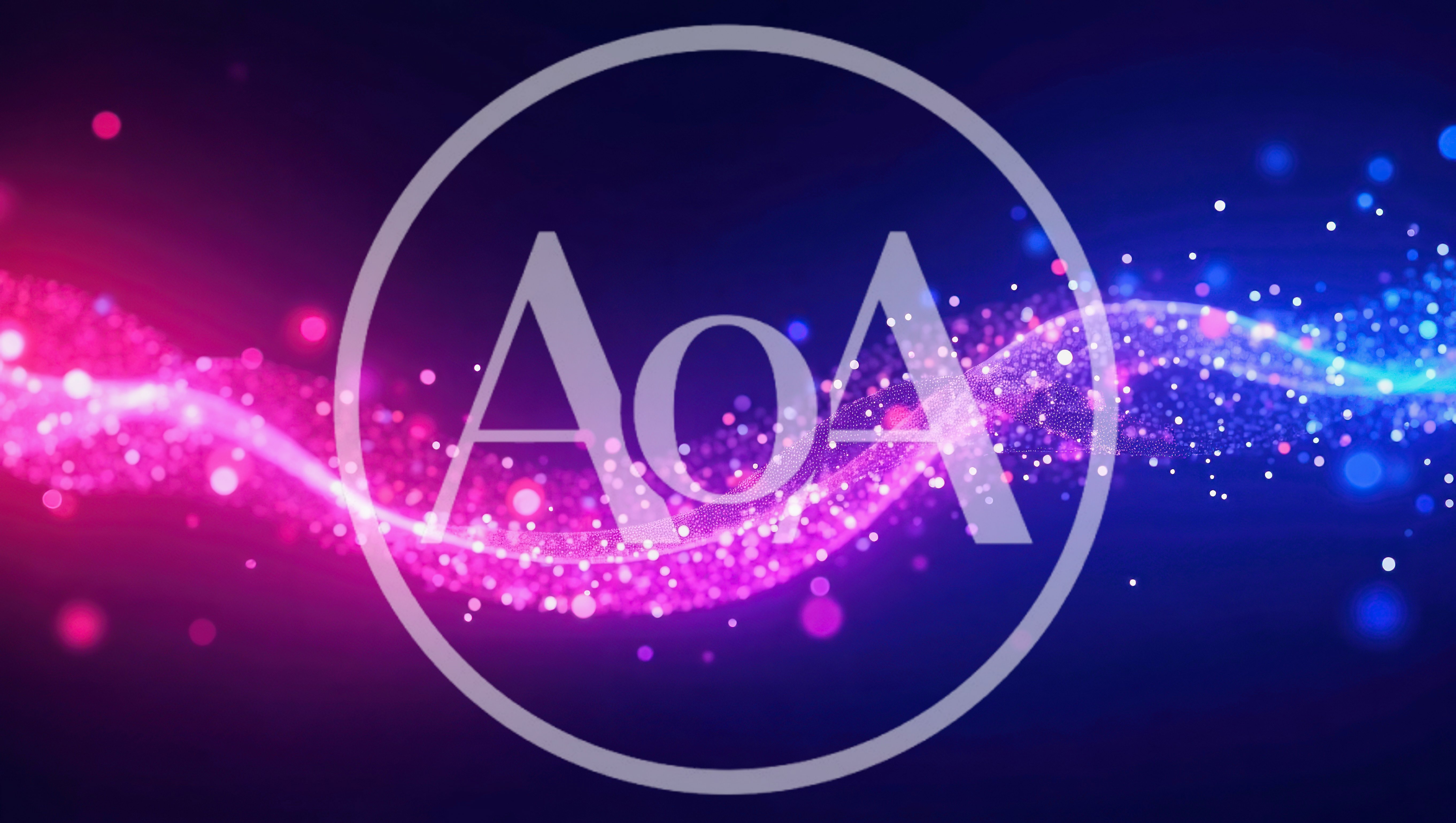Abstract Glowing Particle Wave Motion Background