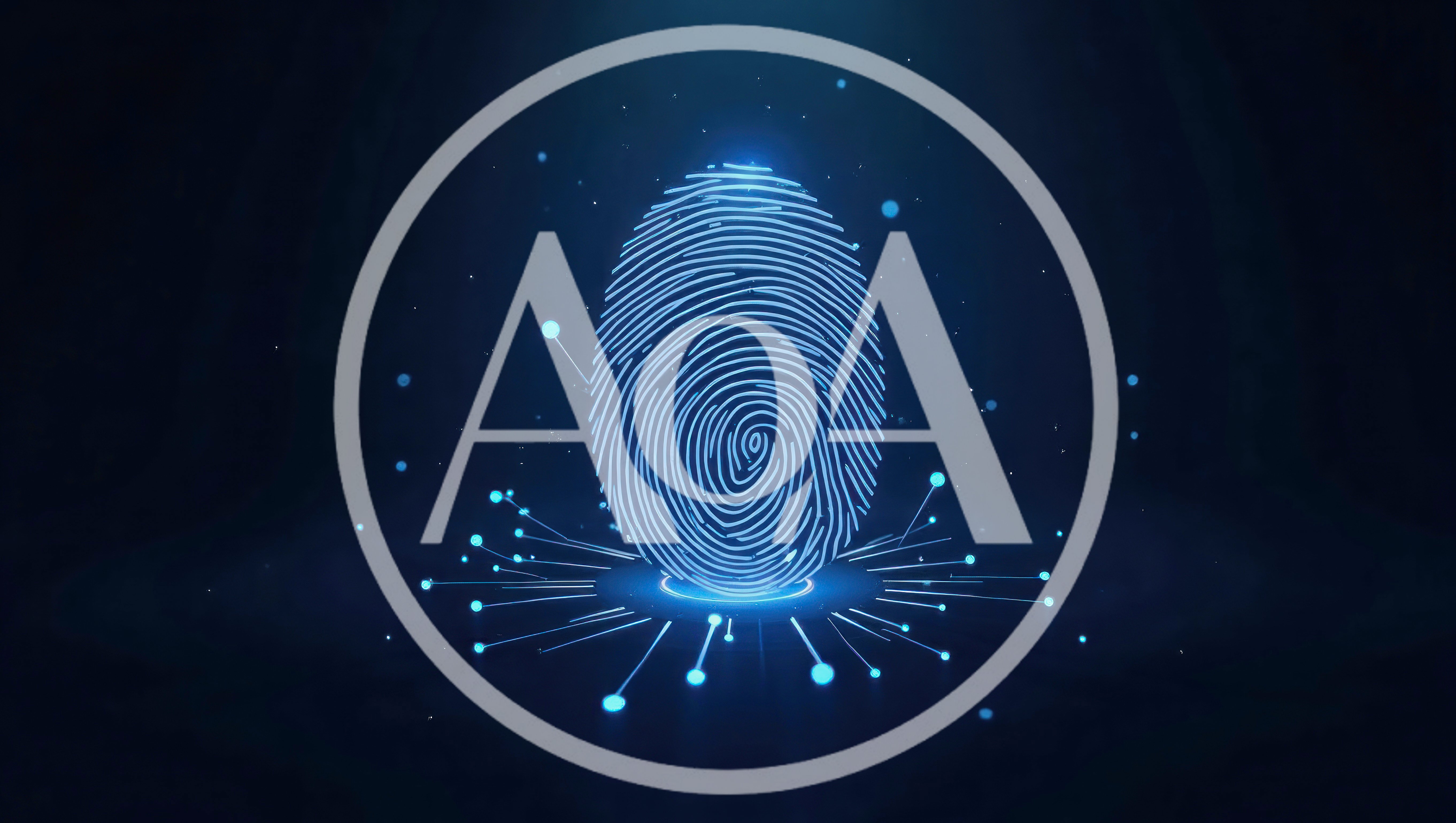 Digital Fingerprint Biometric Security Concept