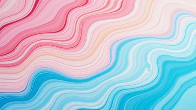 Abstract Fluid Marble Texture With Pink And Blue Waves