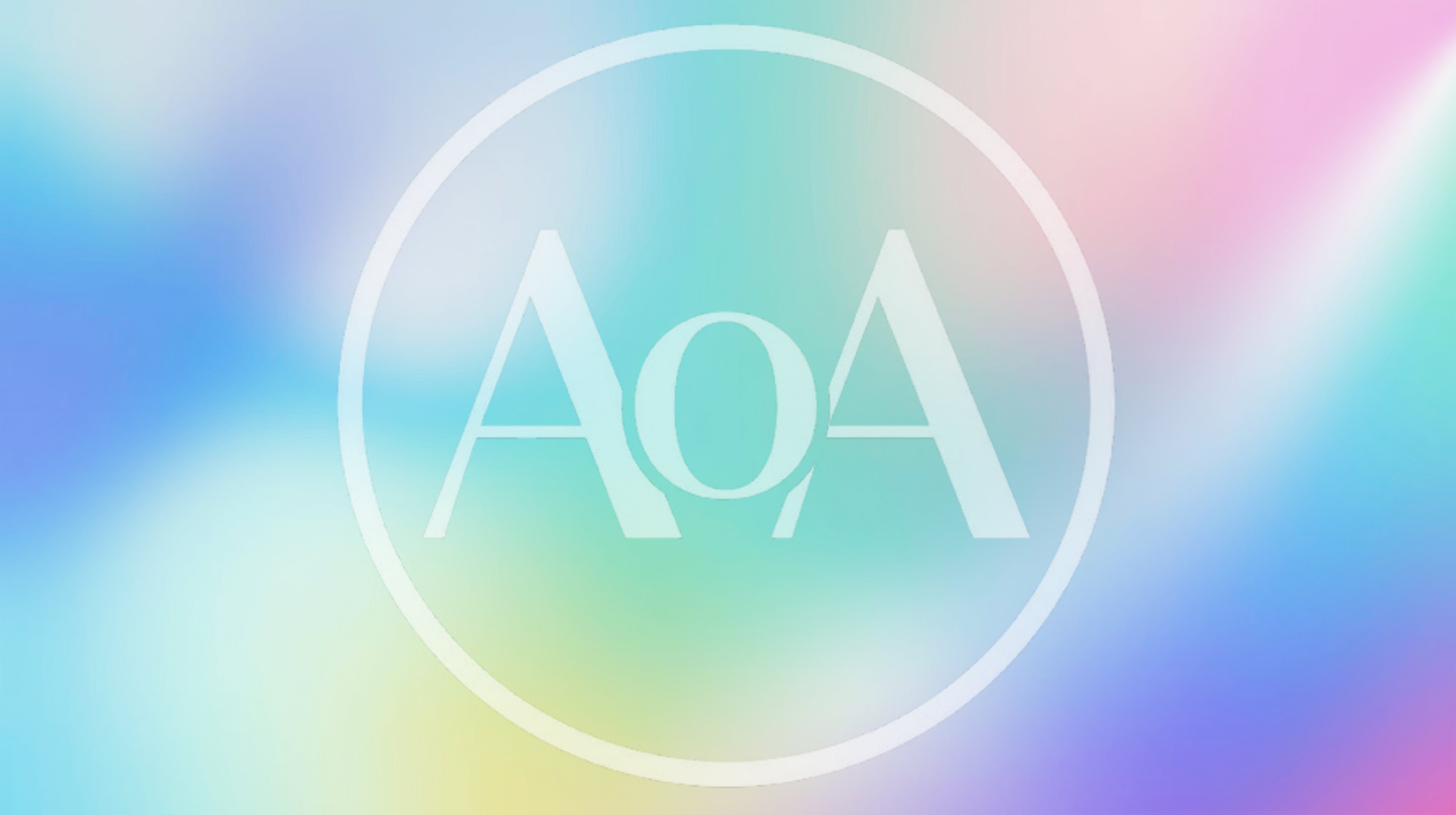 Abstract Holographic Gradient Background With Soft Light Blurs