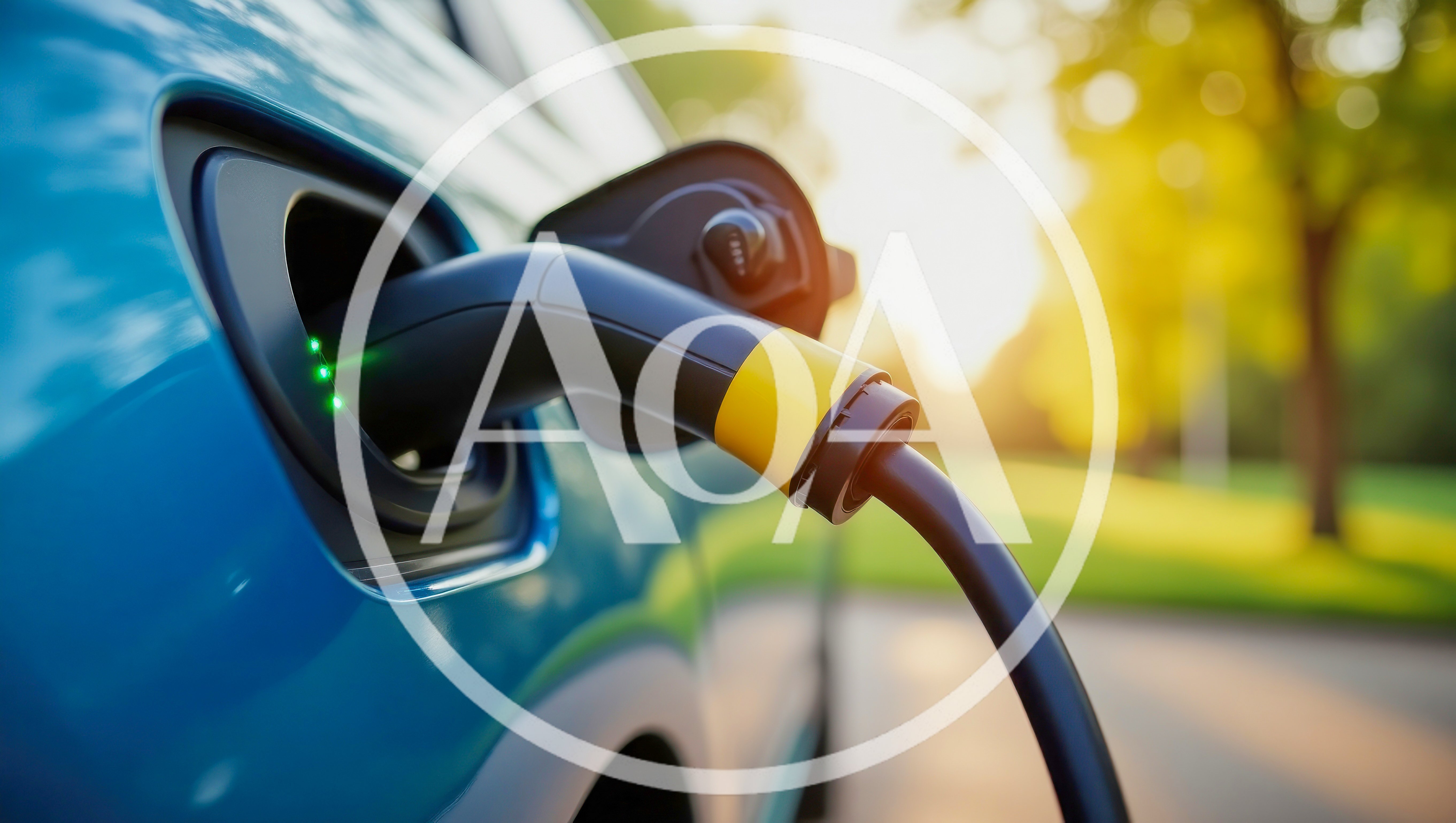Electric Vehicle Charging Port With Plug In Action