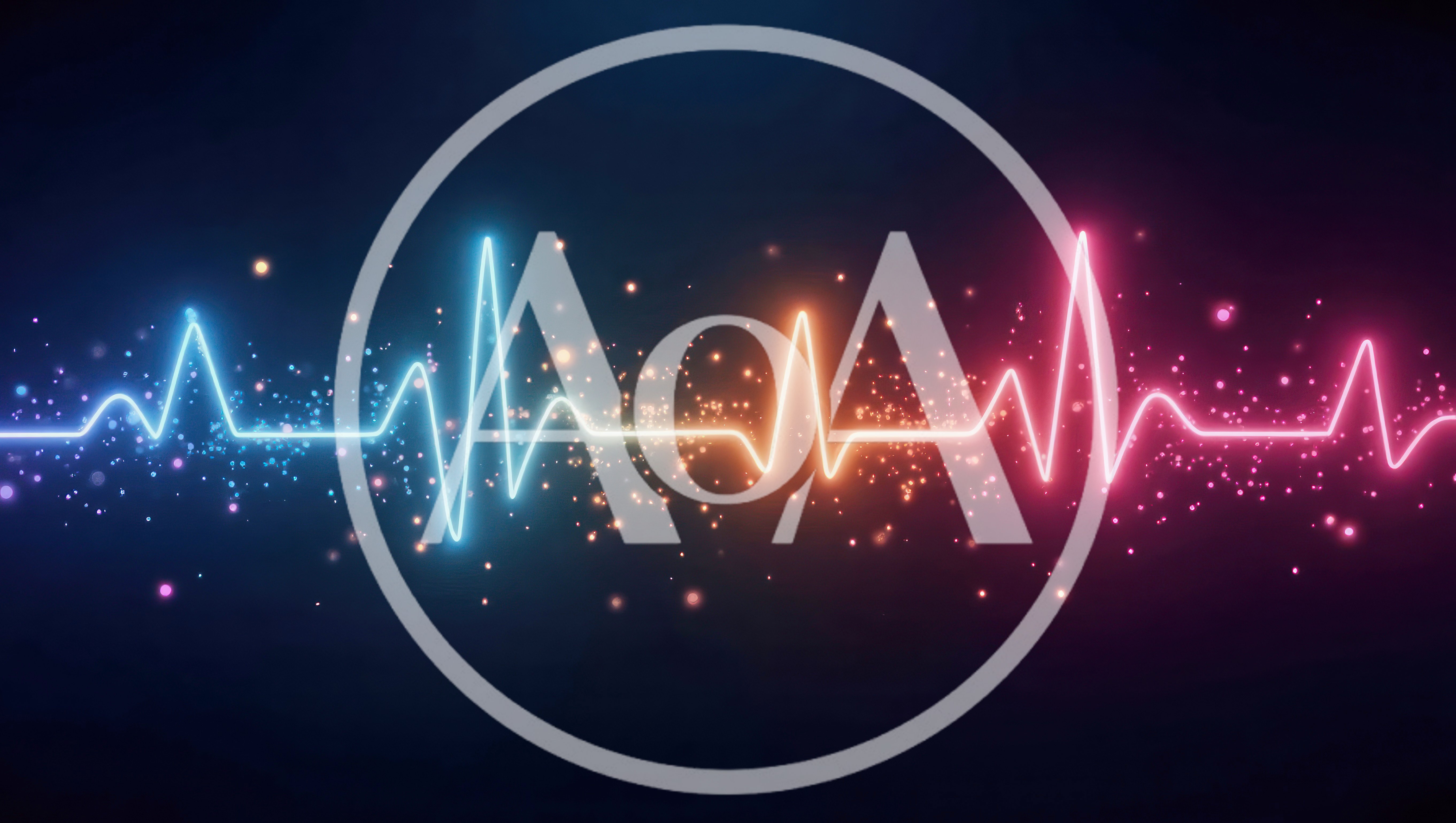 Neon Heartbeat EKG Pulse Wave Animation