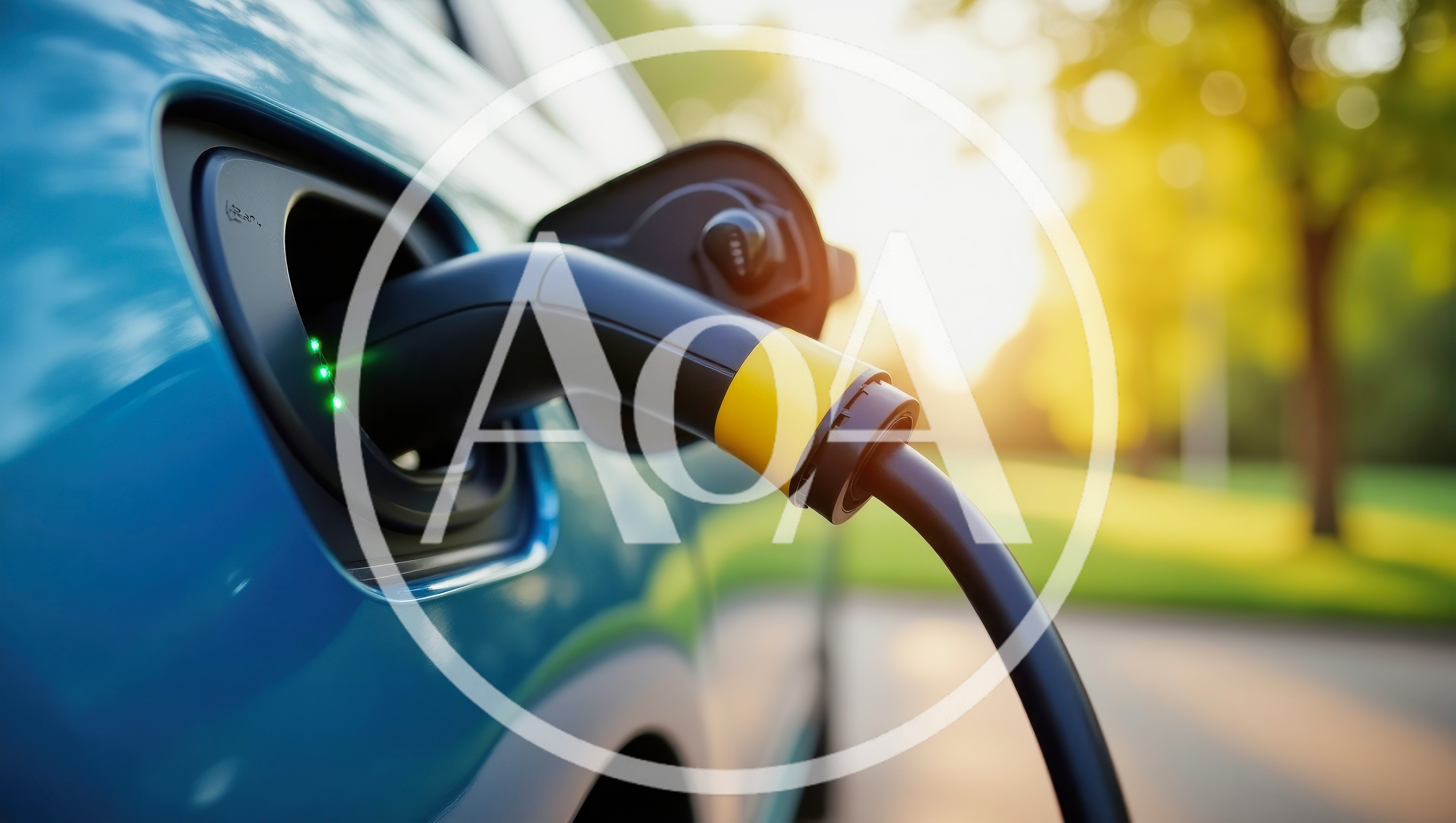 Electric Vehicle Charging At A Public Station