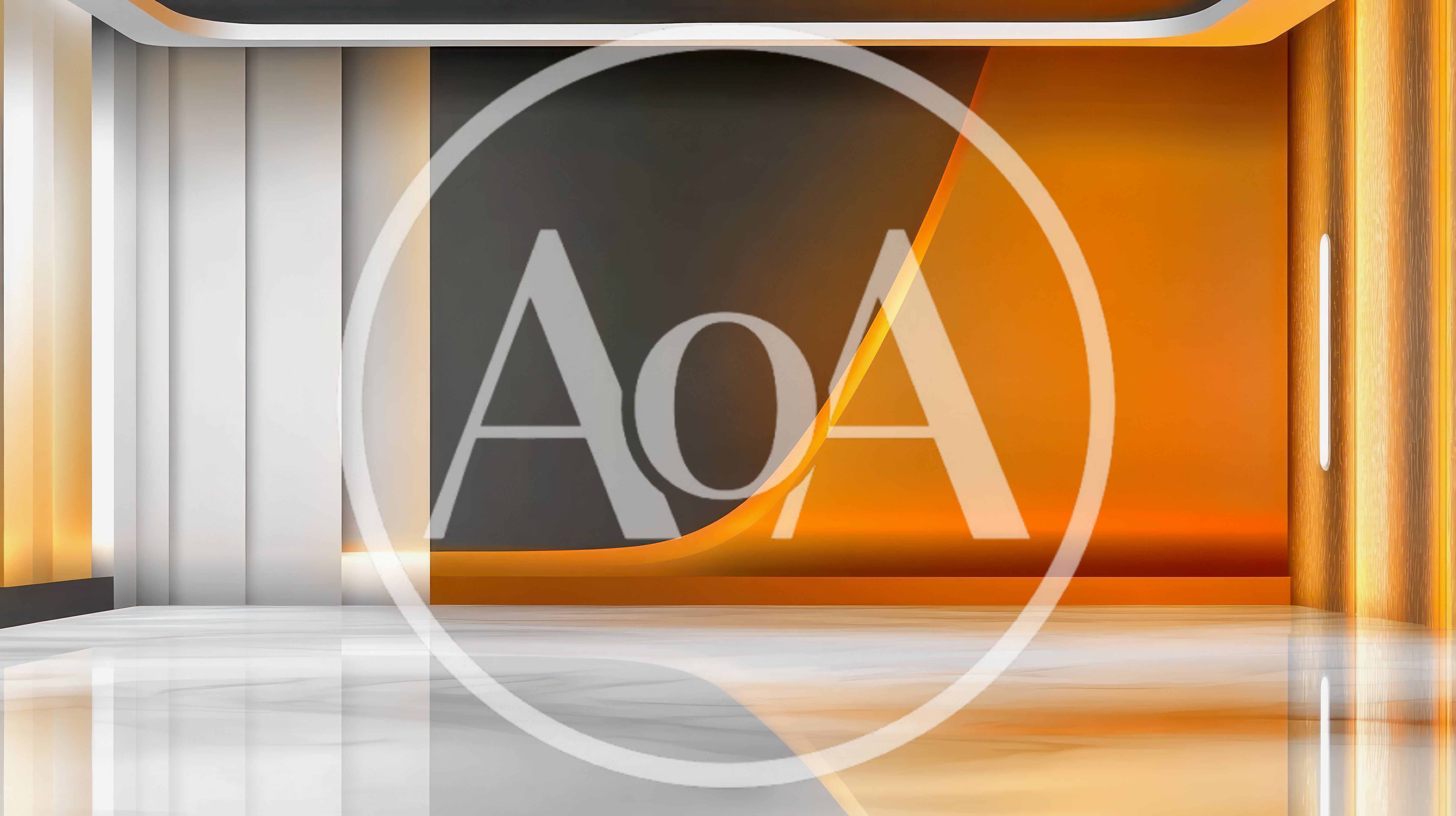 Modern Virtual News Studio Background