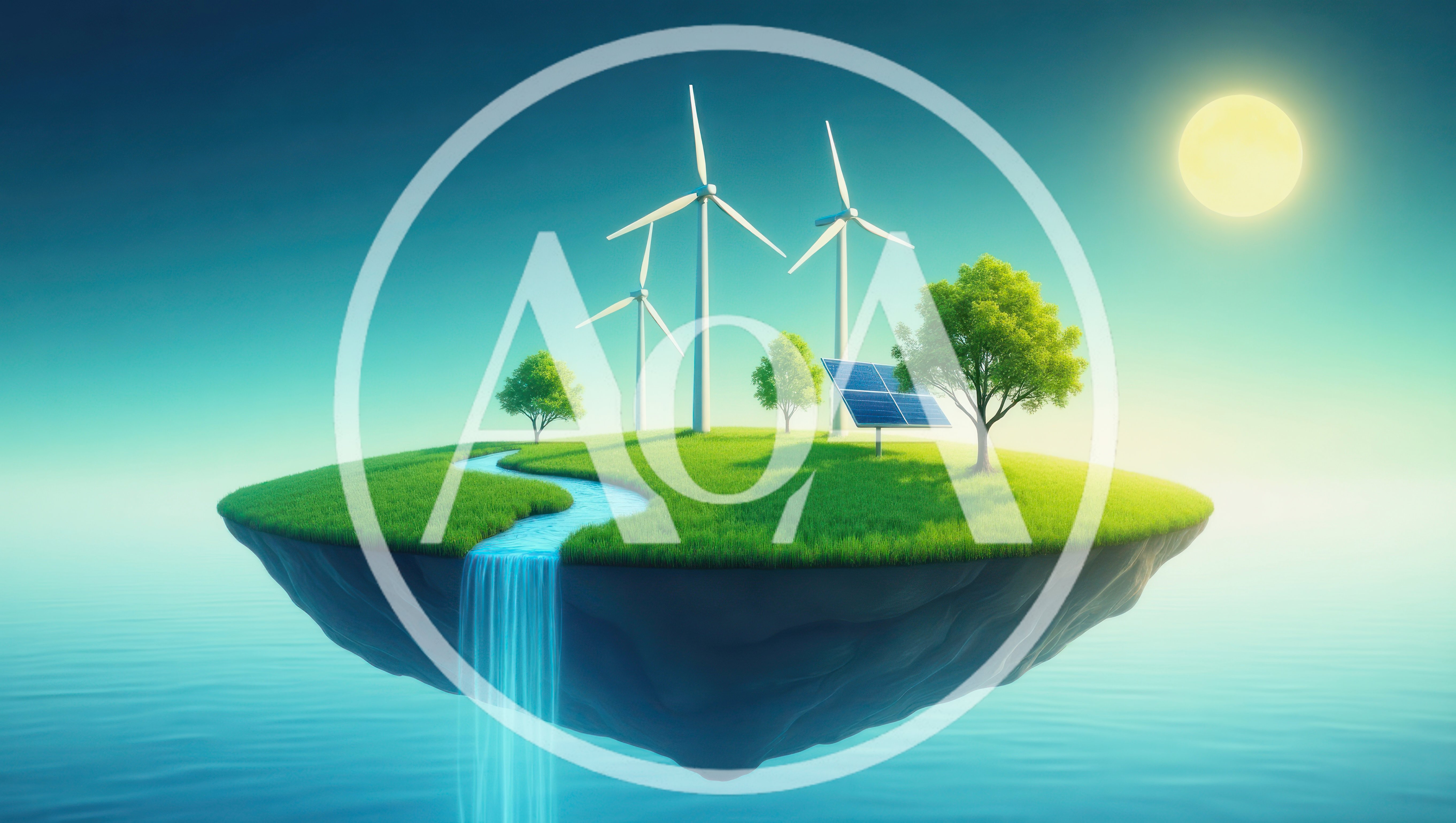 Floating Island With Renewable Energy Infrastructure
