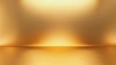 Abstract Golden Background With Soft Spotlight