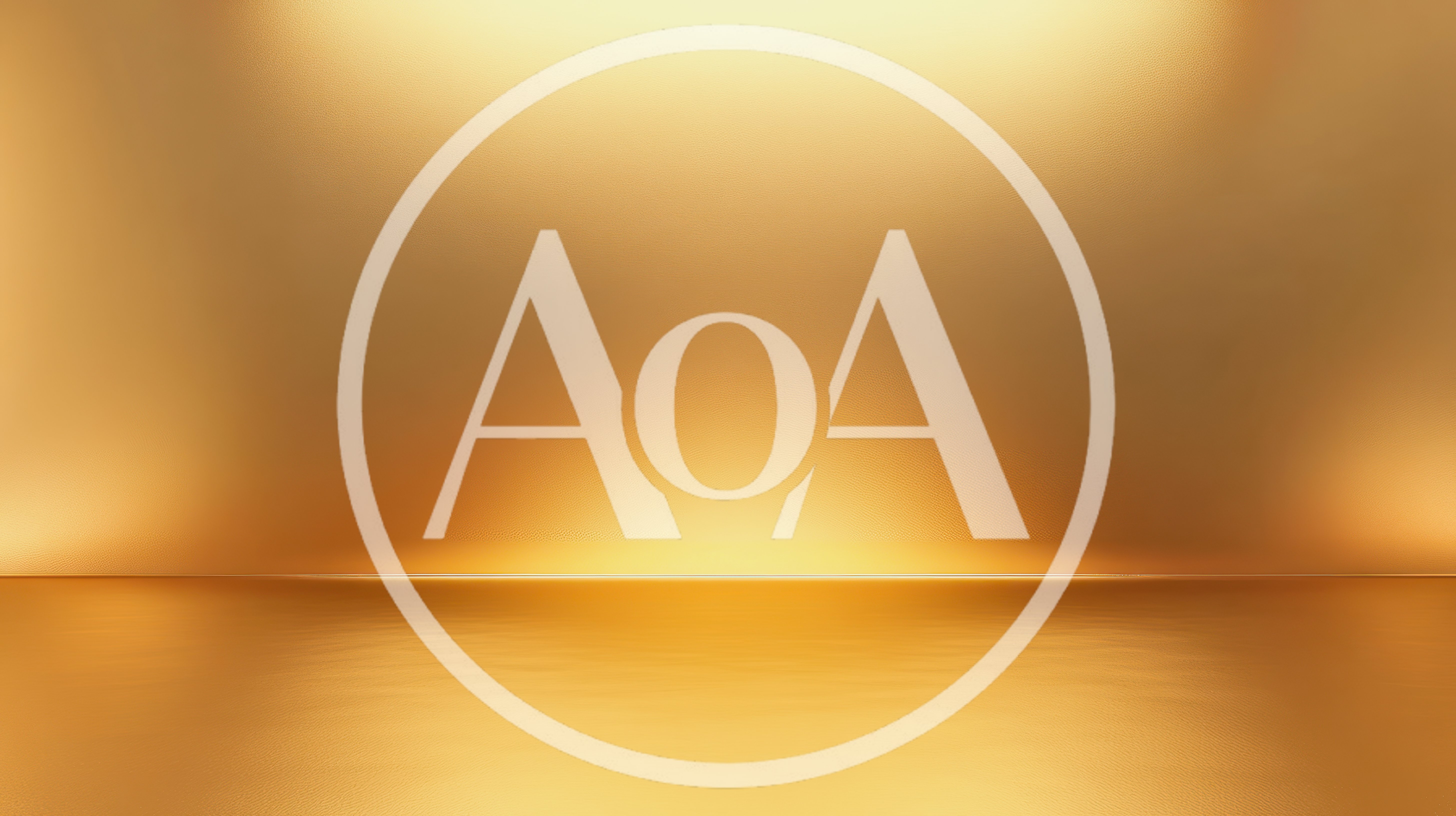 Abstract Golden Background With Soft Spotlight