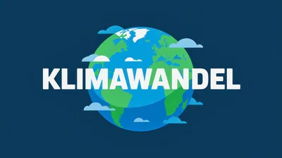 Climate Change Graphic With Earth Illustration