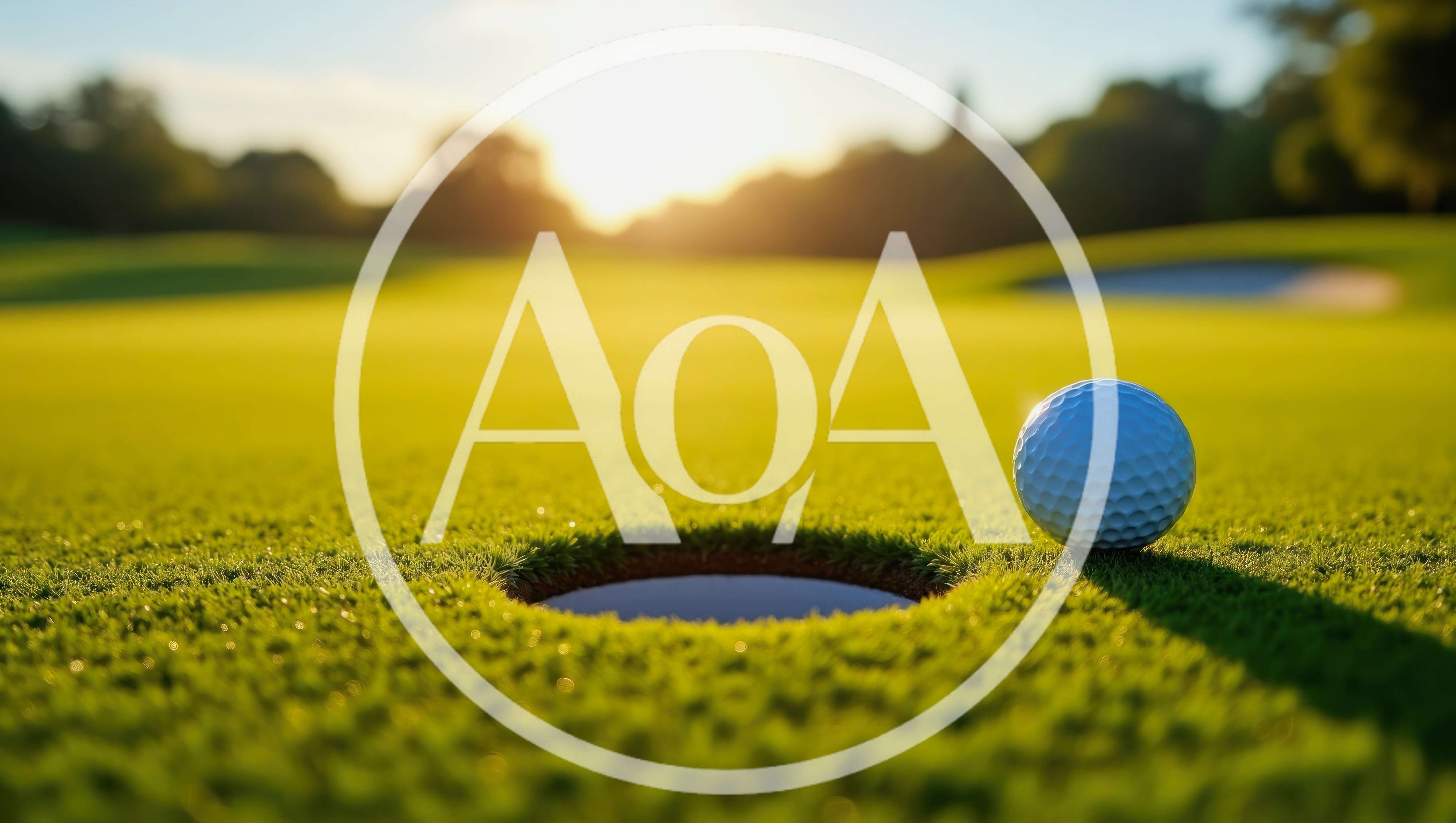 Golf Ball Resting Near The Hole On Putting Green