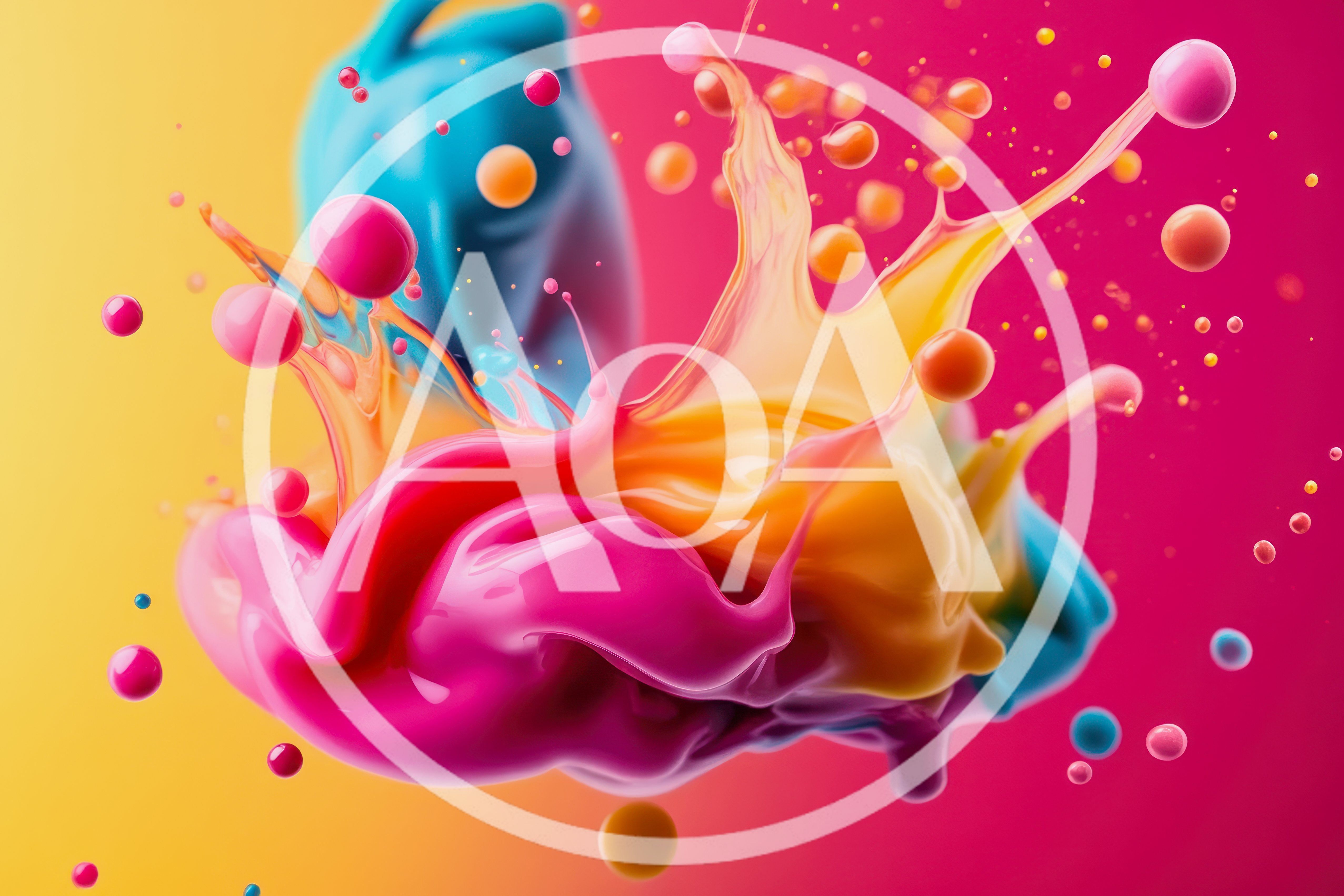 Abstract Colorful Paint Splash Explosion