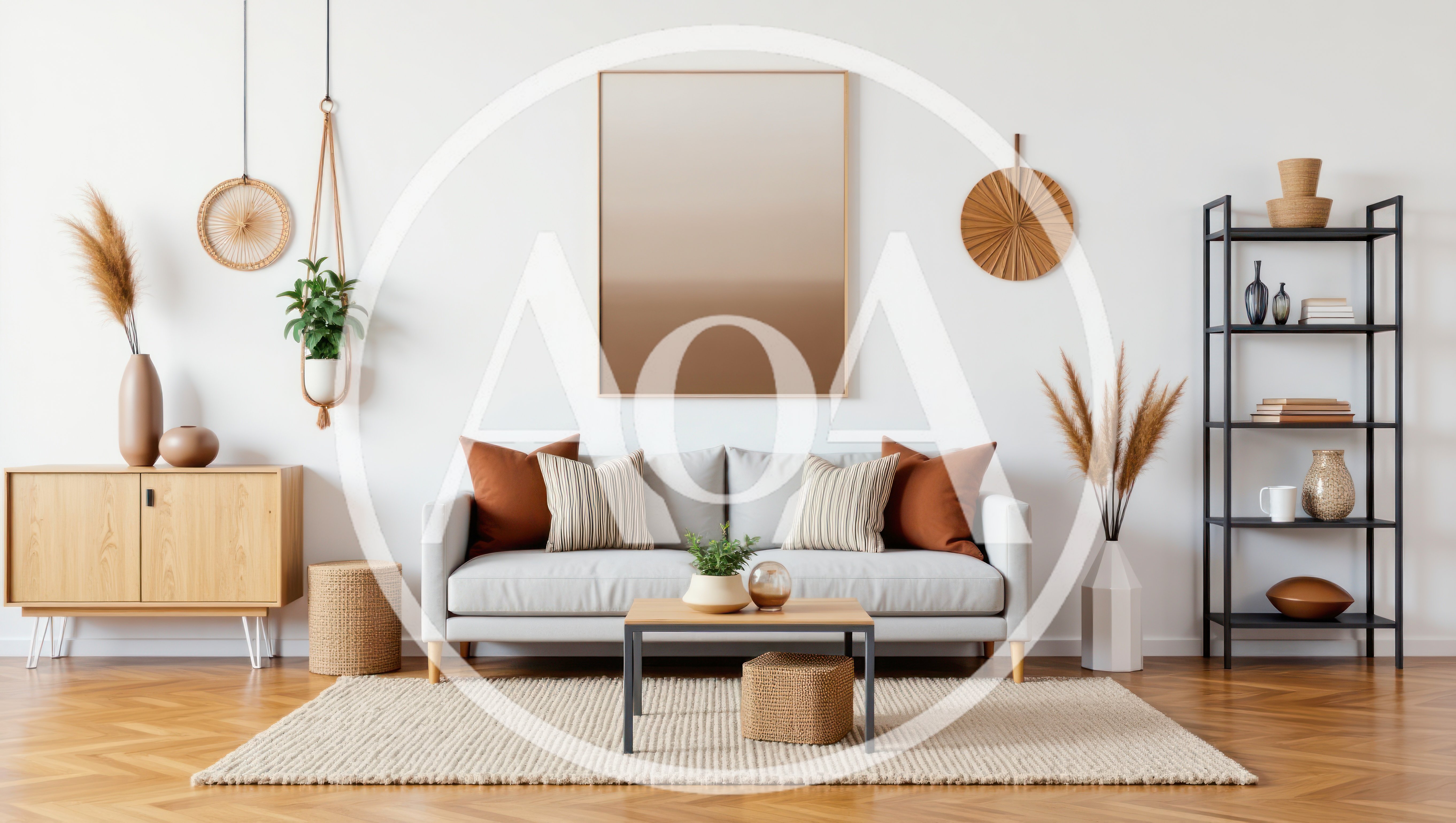 Modern Living Room Interior With Neutral Decor