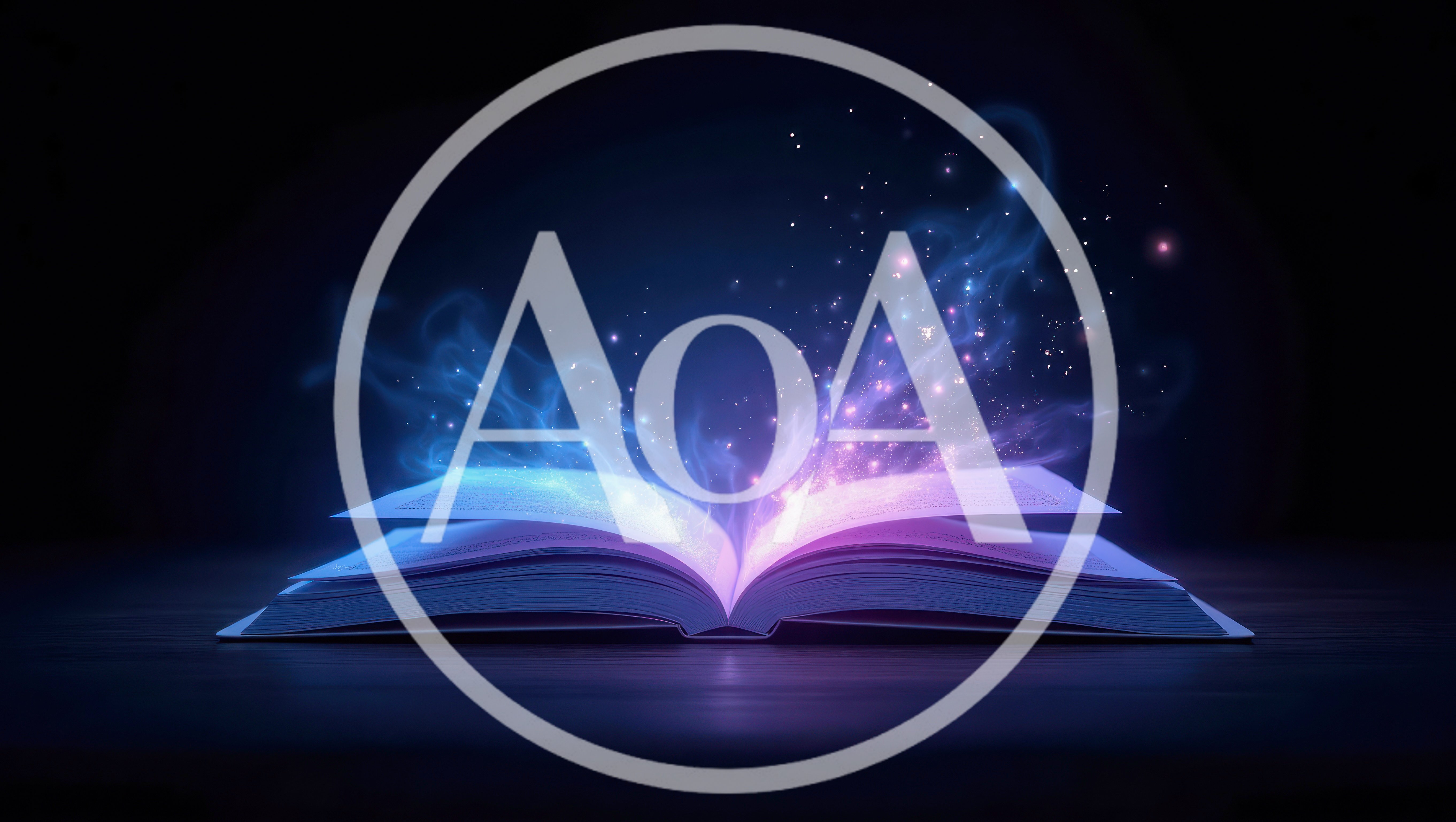 Open Magical Book With Glowing Ethereal Light