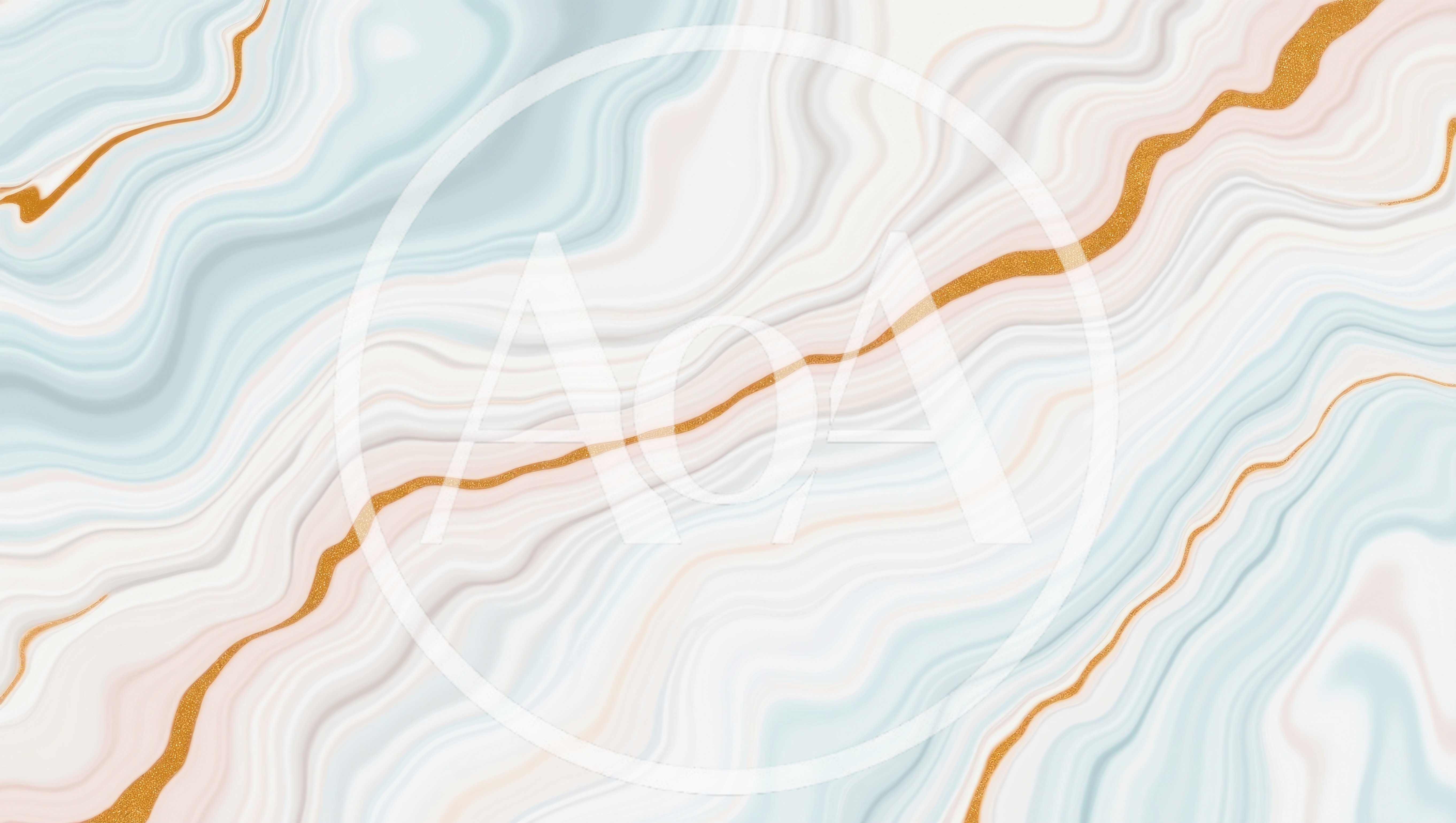 Abstract Marble Texture With Gold Veins