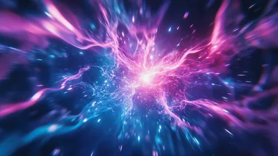 Abstract Cosmic Nebula Energy Burst
