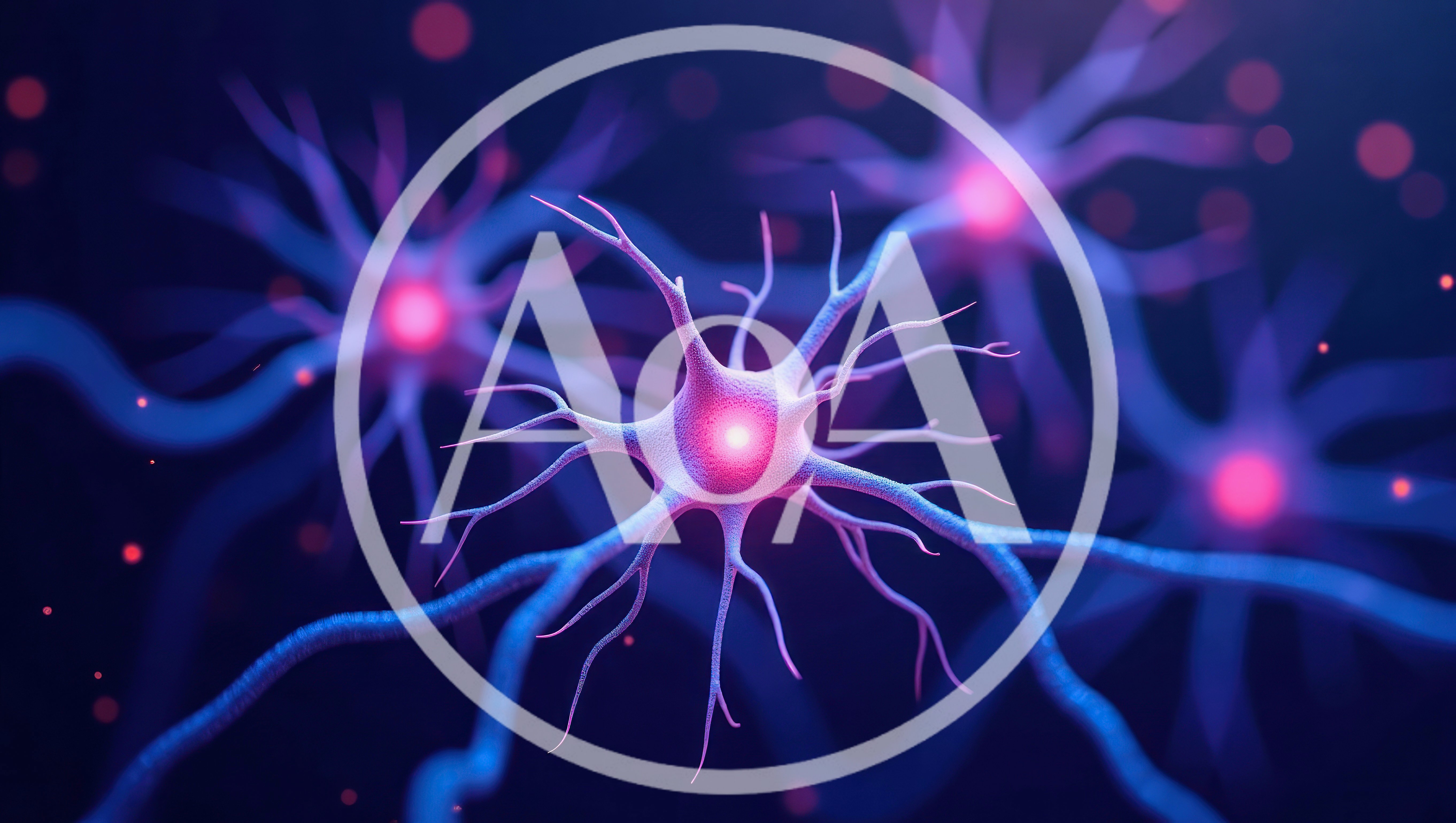 3D Rendered Neurons Communicating In A Neural Network