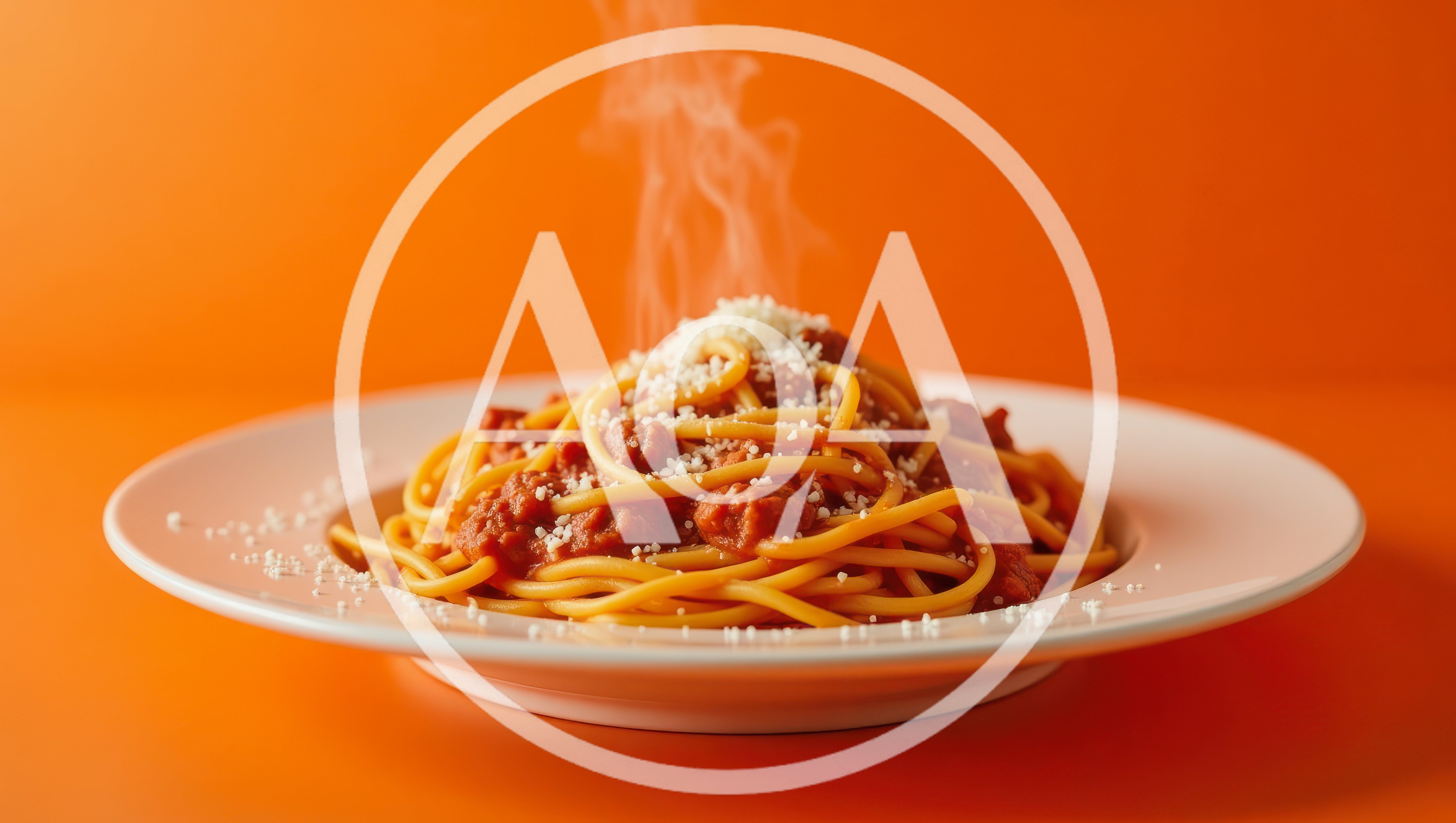 Steaming Plate Of Spaghetti With Meat Sauce
