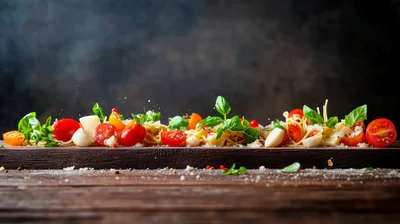 Fresh Pasta Salad With Tomatoes And Mozzarella