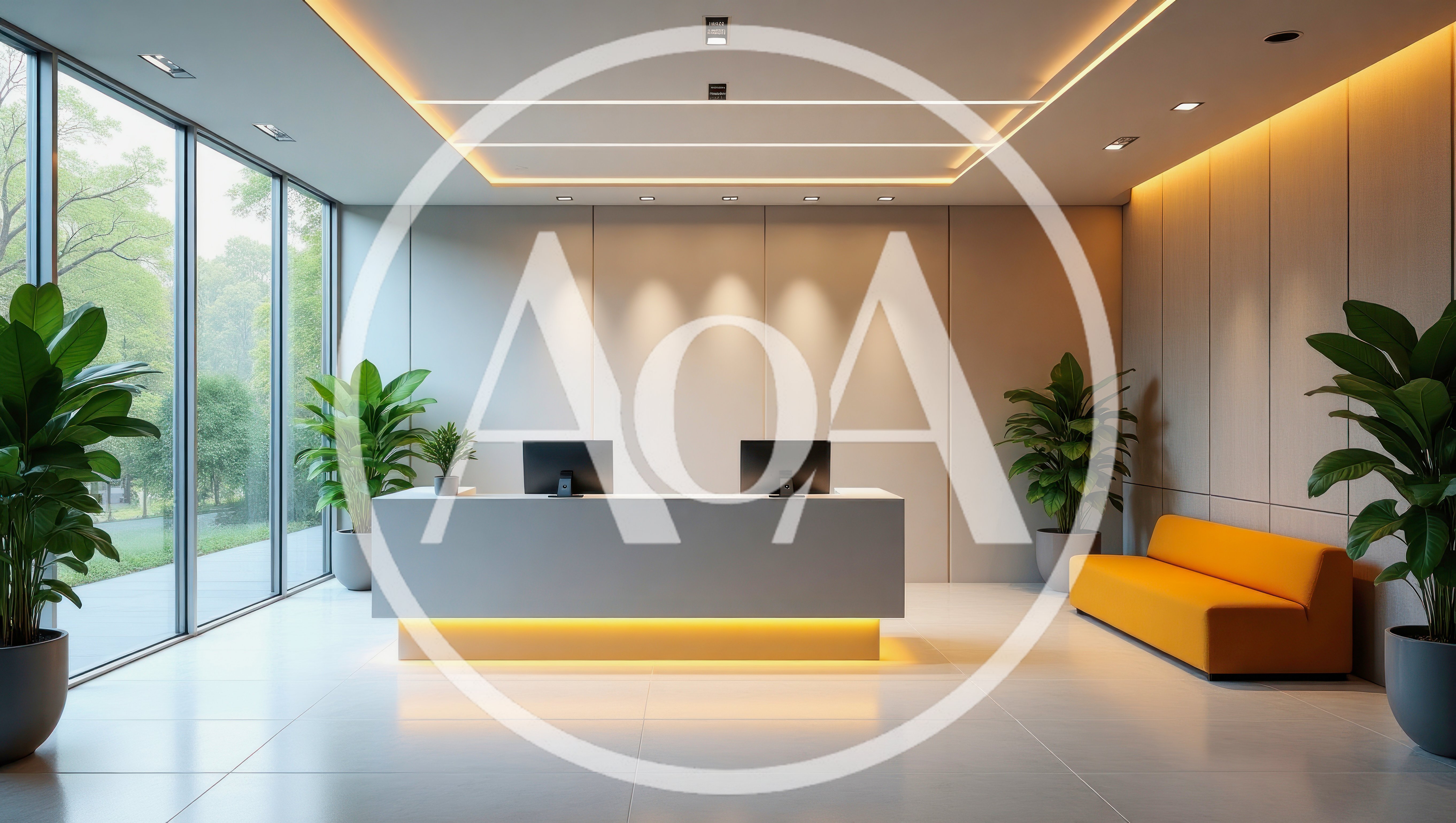 Modern Office Reception Area With Minimalist Design