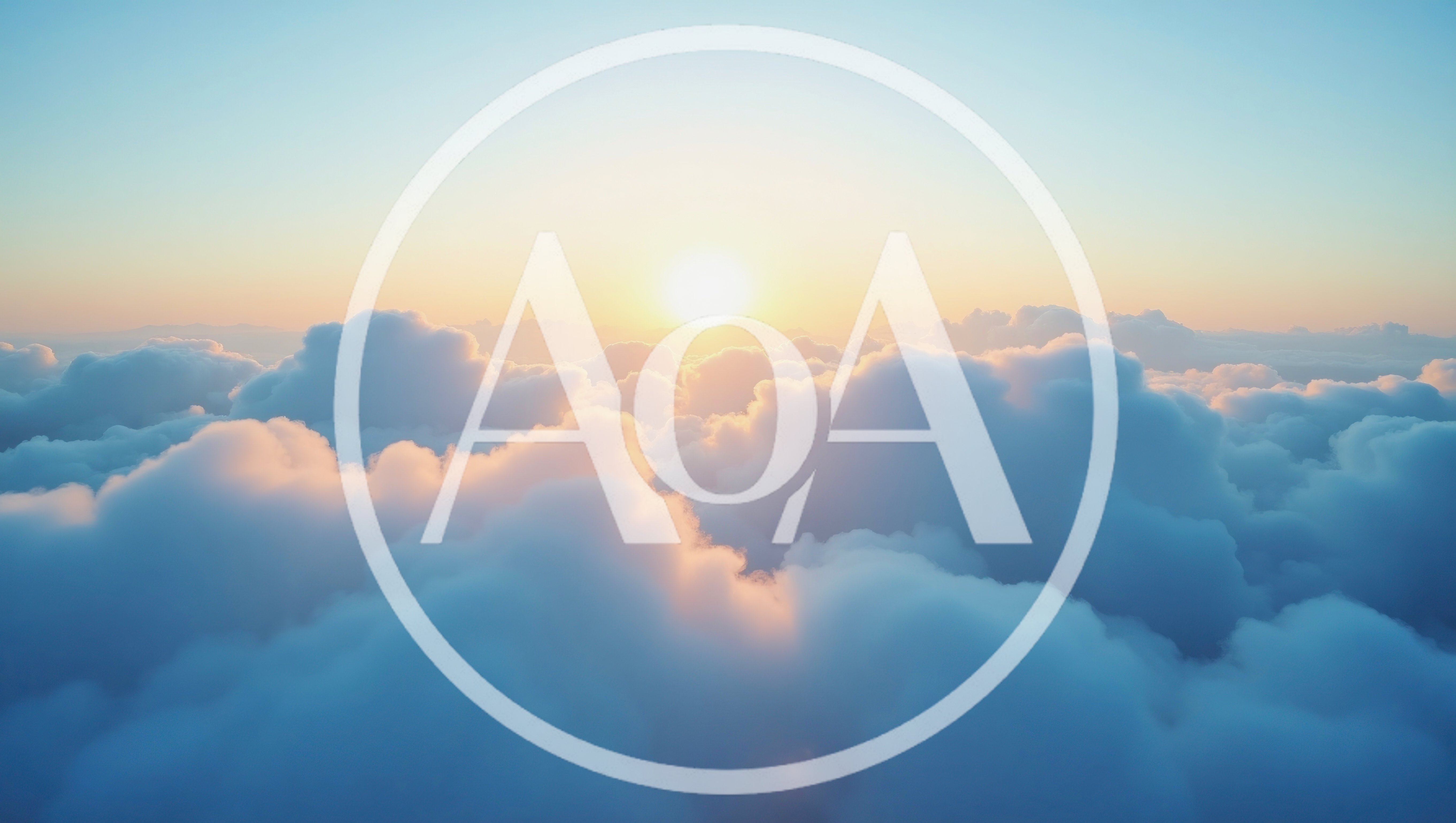 Aerial View Of Clouds At Sunrise