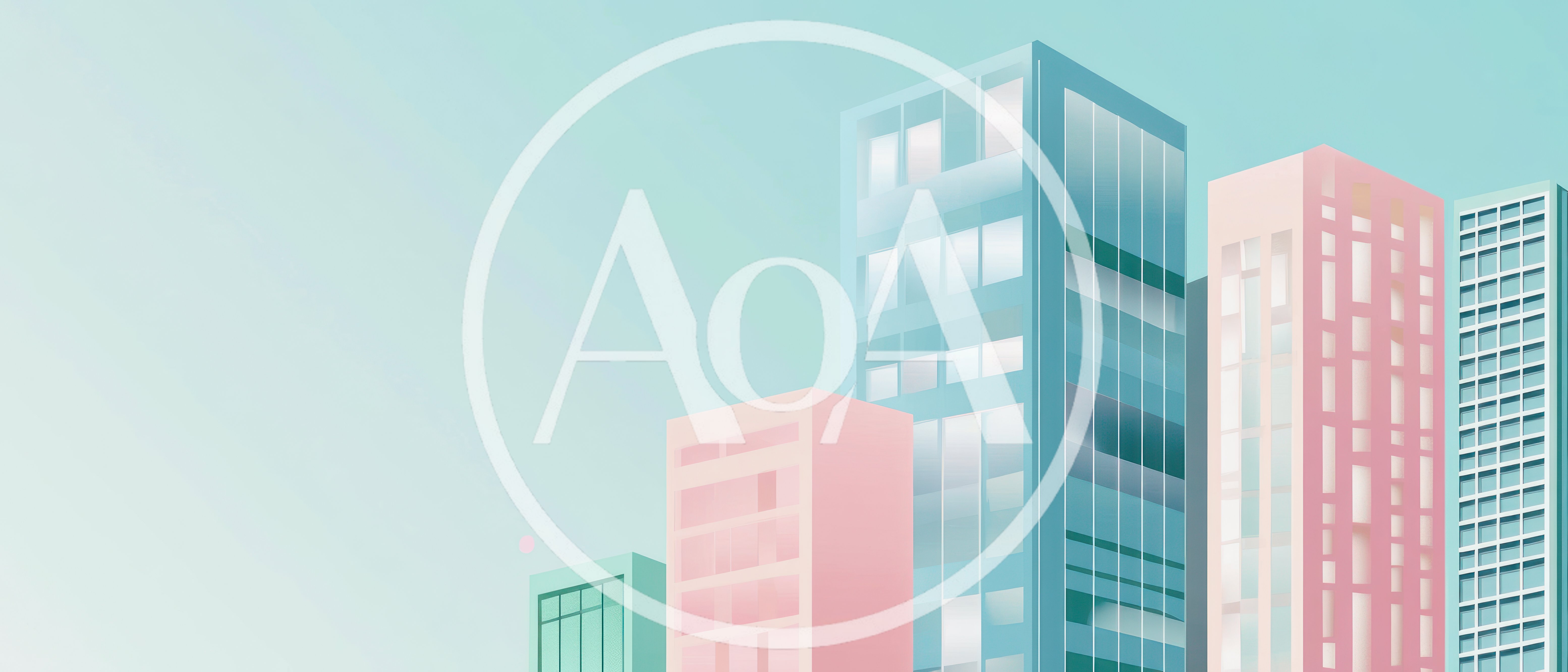 Minimalist Vector Illustration Of Modern City Skyscrapers