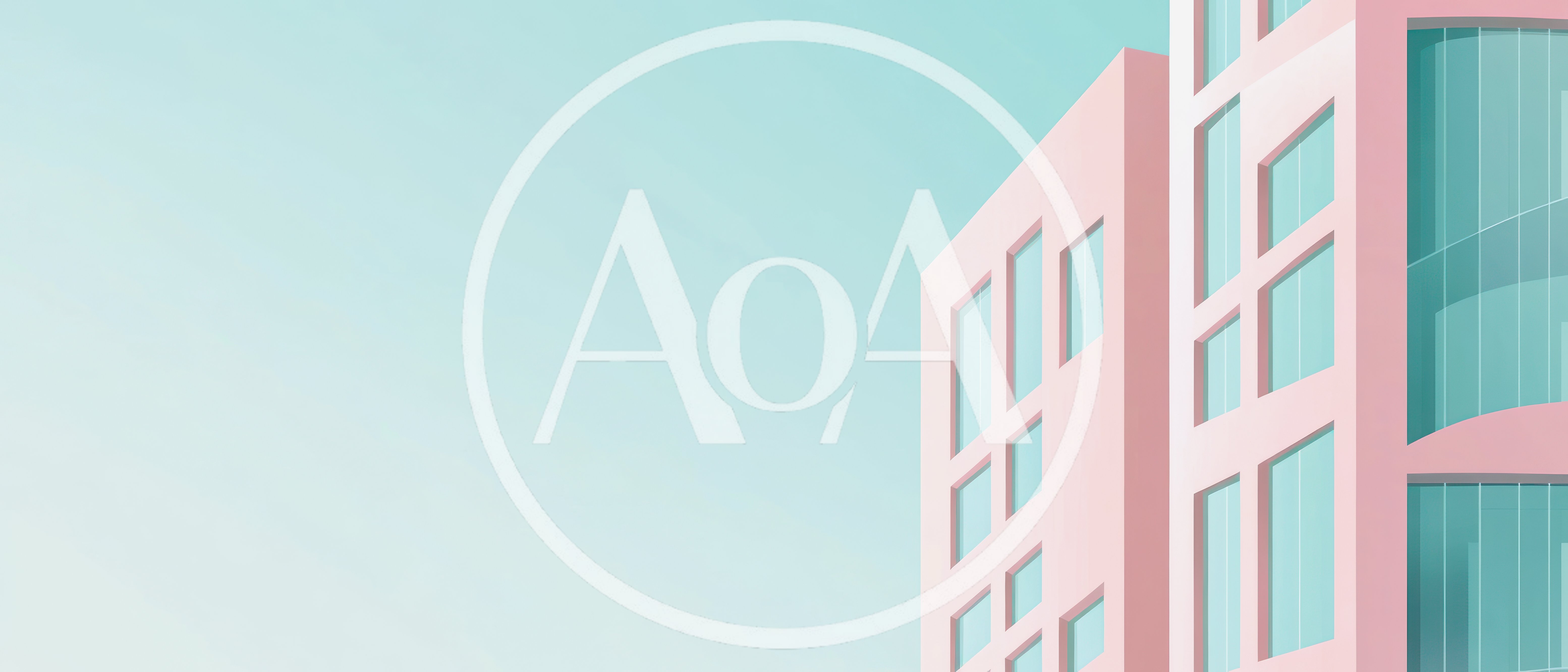 Minimalist Pink Building Facade Against Clear Blue Sky
