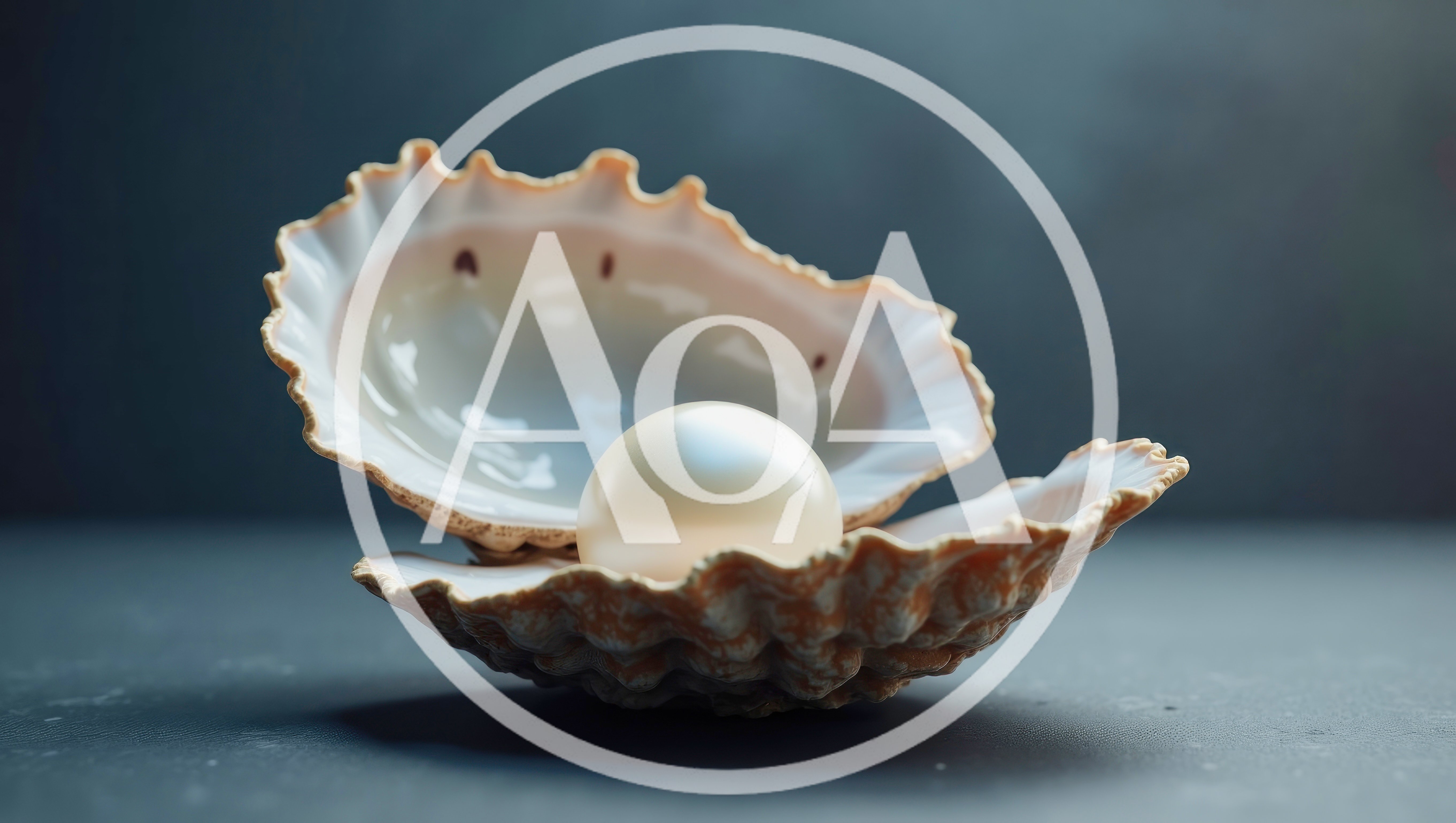 Lustrous White Pearl Inside An Open Seashell