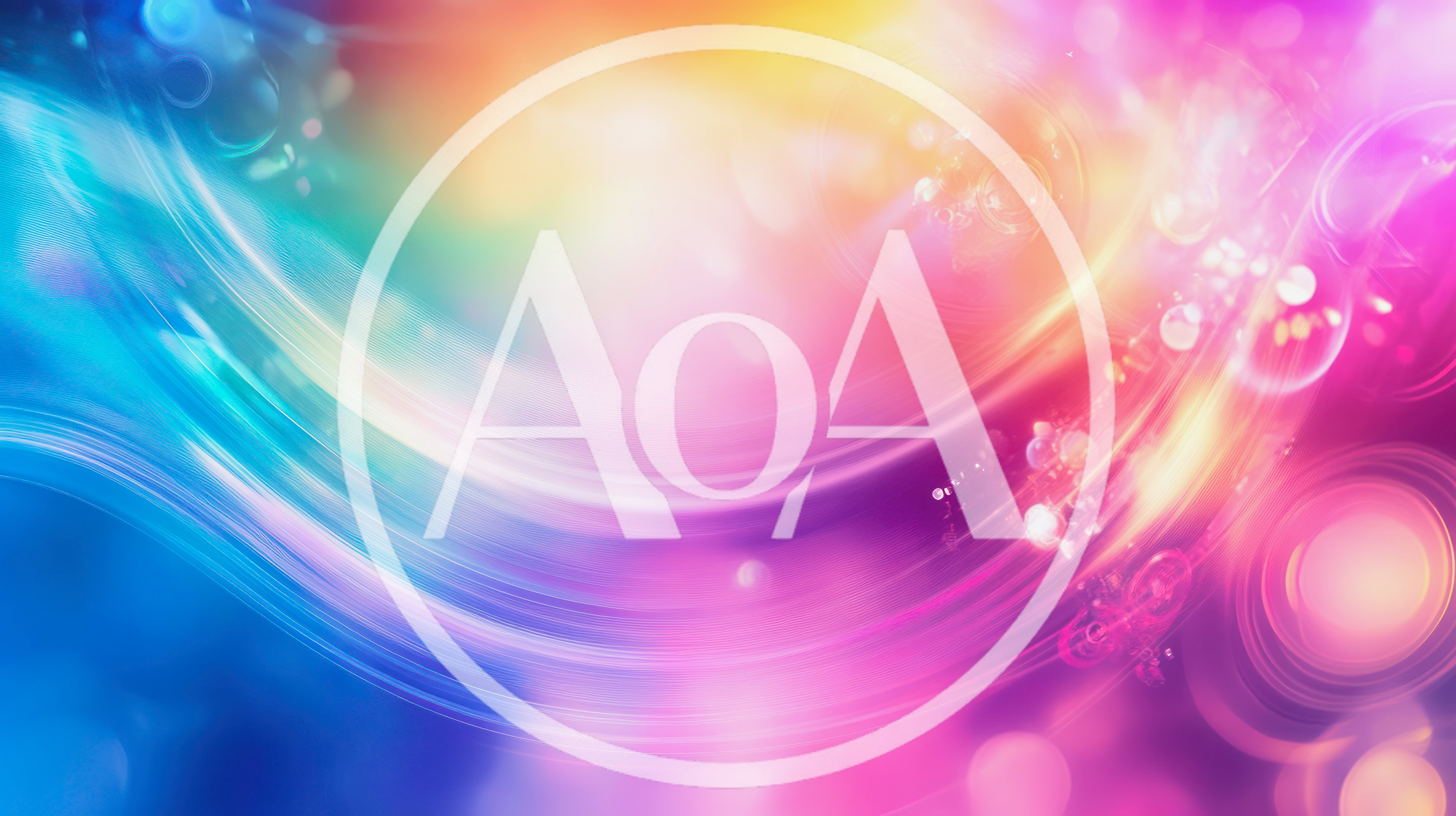 Abstract Colorful Light Waves Background