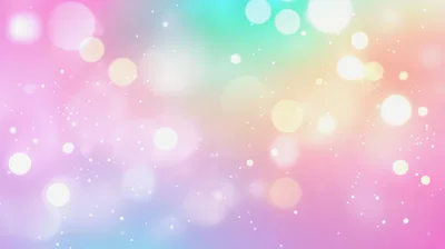 Abstract Pastel Bokeh Background With Floating Light Particles