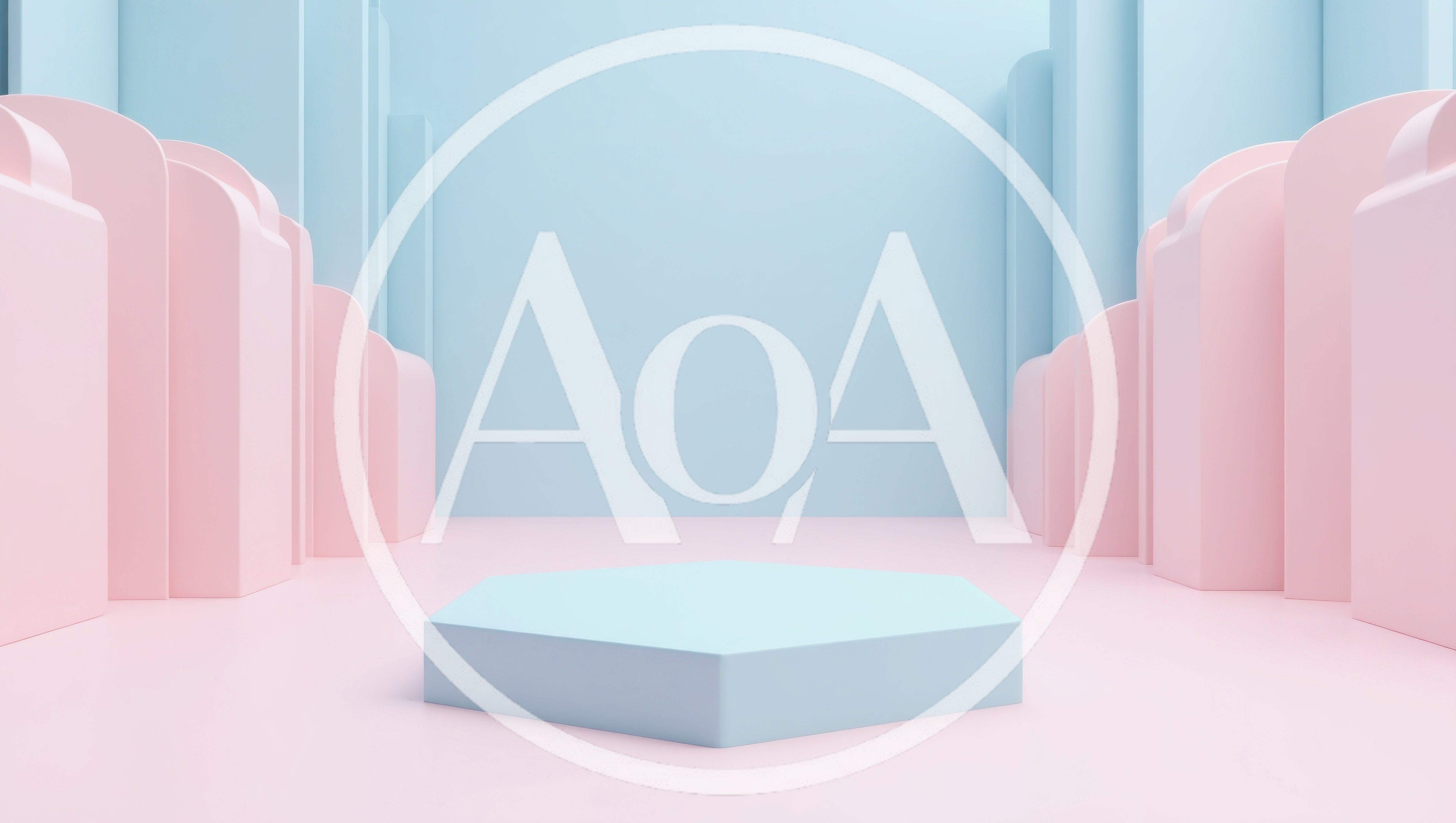 Minimalist Hexagonal Product Display Podium