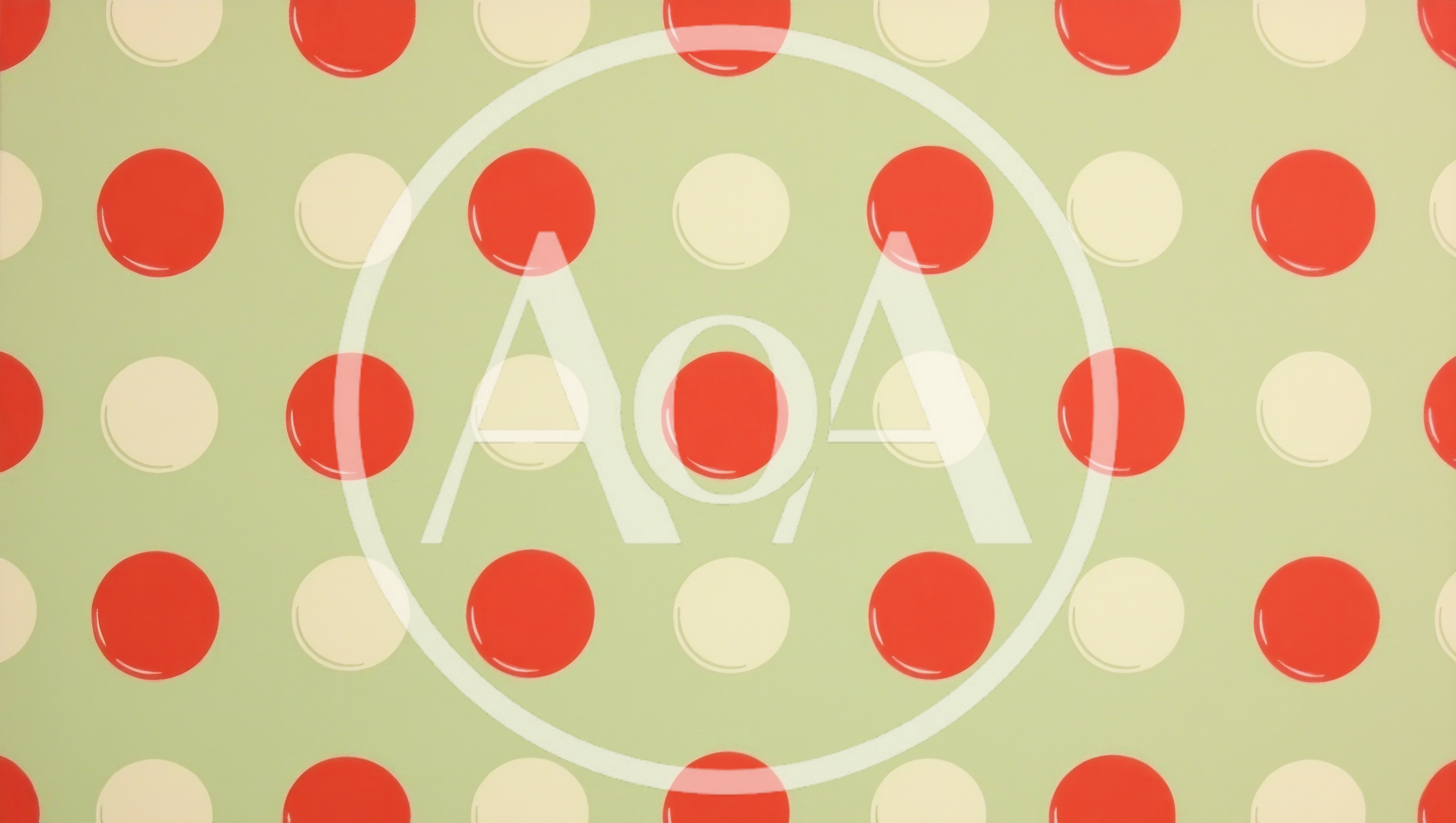Seamless Pattern Of Red And Cream Polka Dots