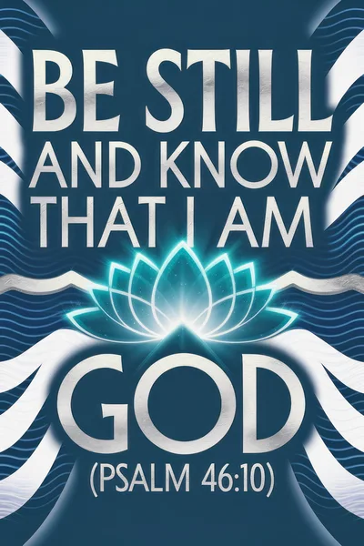 Be Still And Know That I Am God Typography
