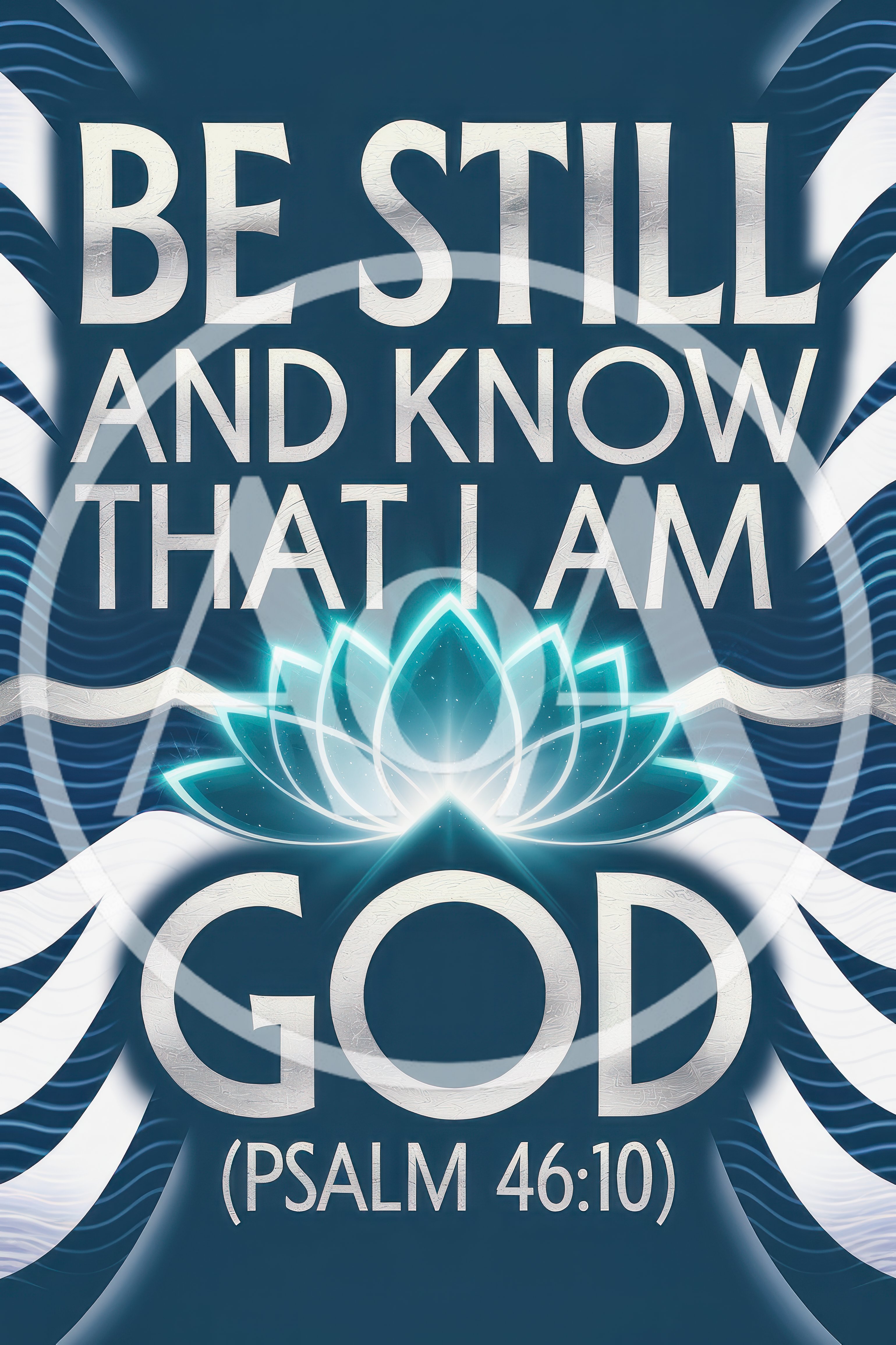 Be Still And Know That I Am God Typography