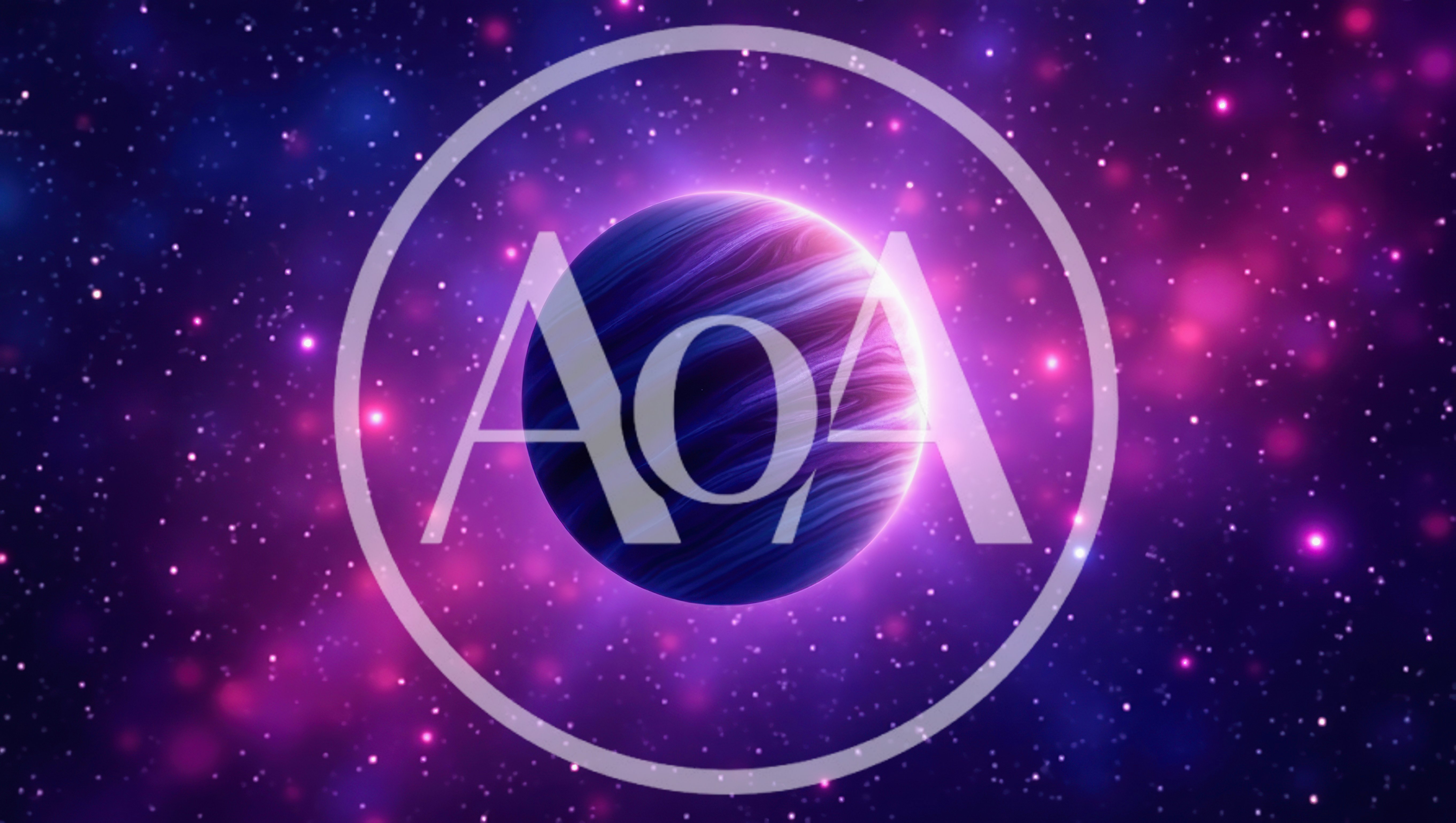 Glowing Abstract Planet In Deep Space