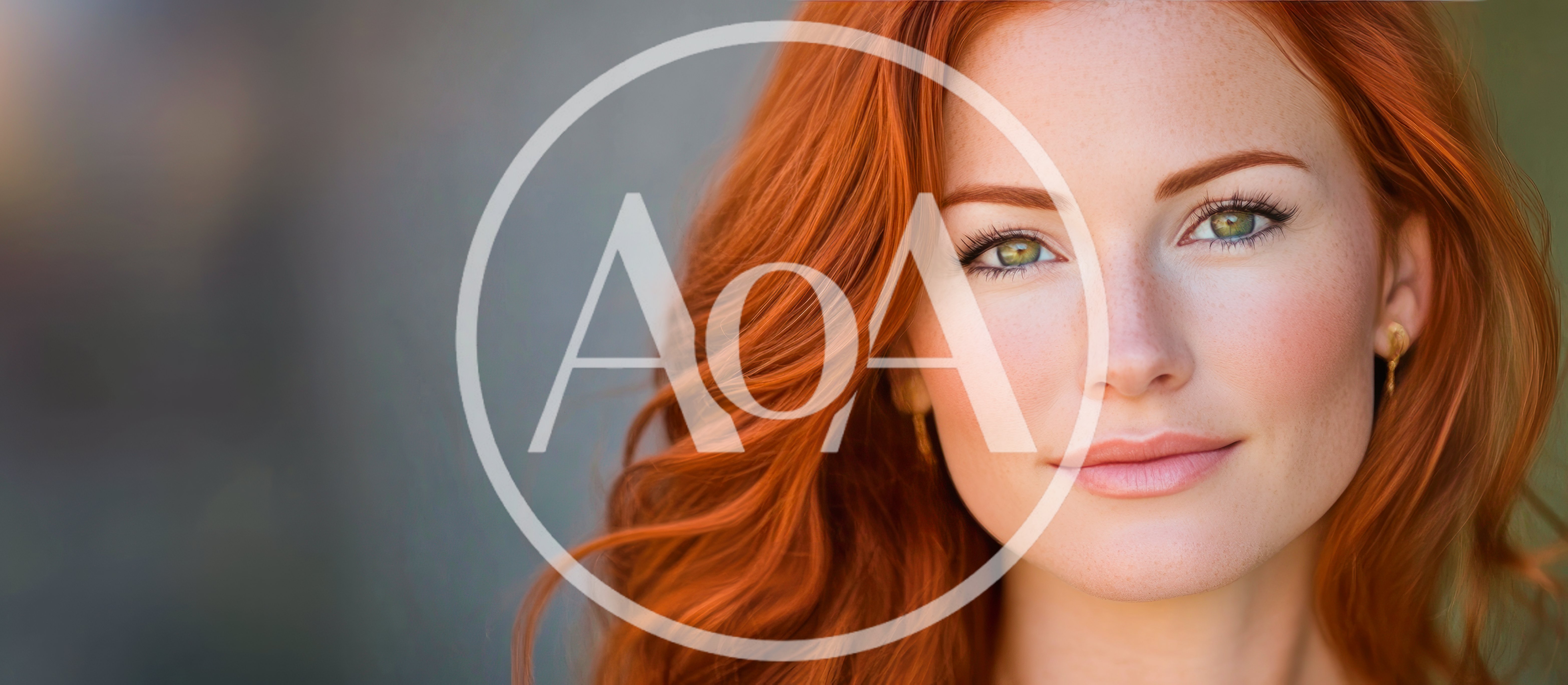 Portrait Of A Beautiful Woman With Red Hair